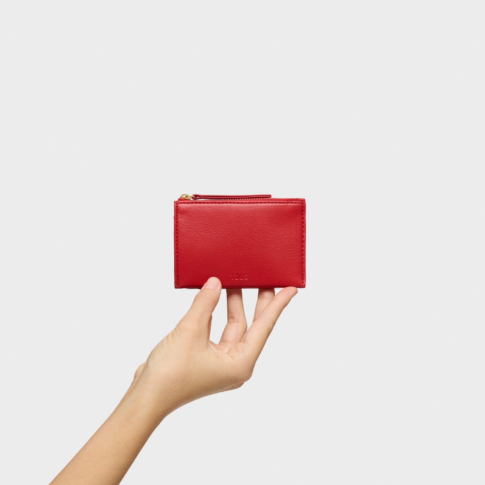 Monedero targetero roja Audree Soft-3