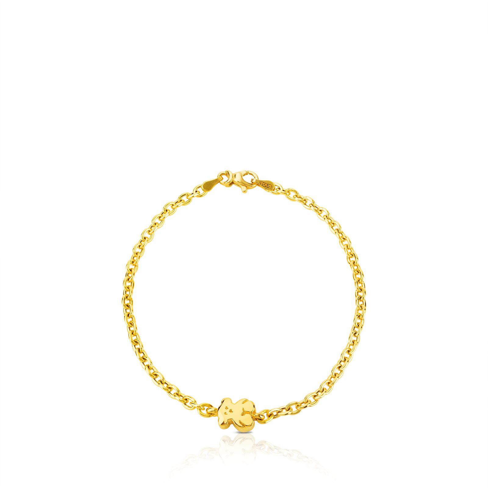 Pulsera Tous cadena Oso Sweet Dolls de Oro-2