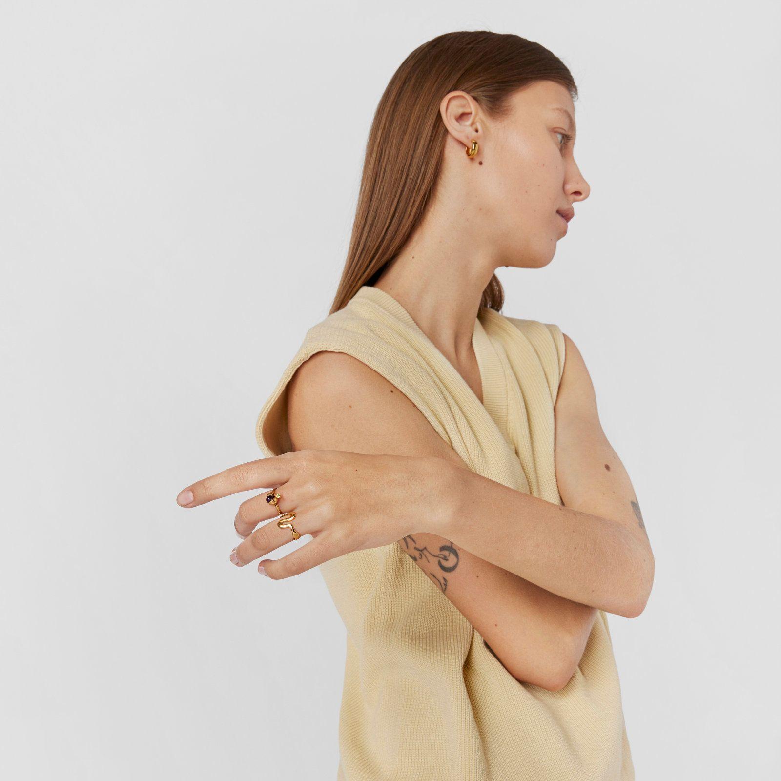 Anillo de plata vermeil  Virtual Garden Tous-3