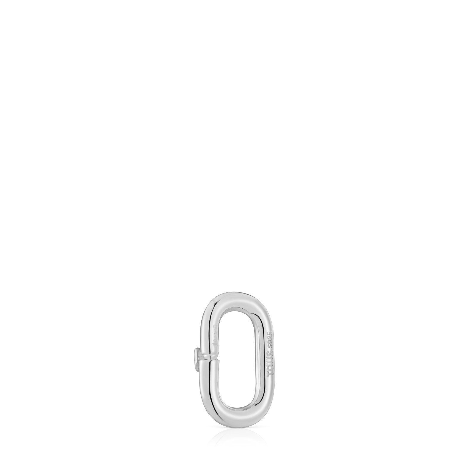 Colgante pequeño de plata Hold Oval-2