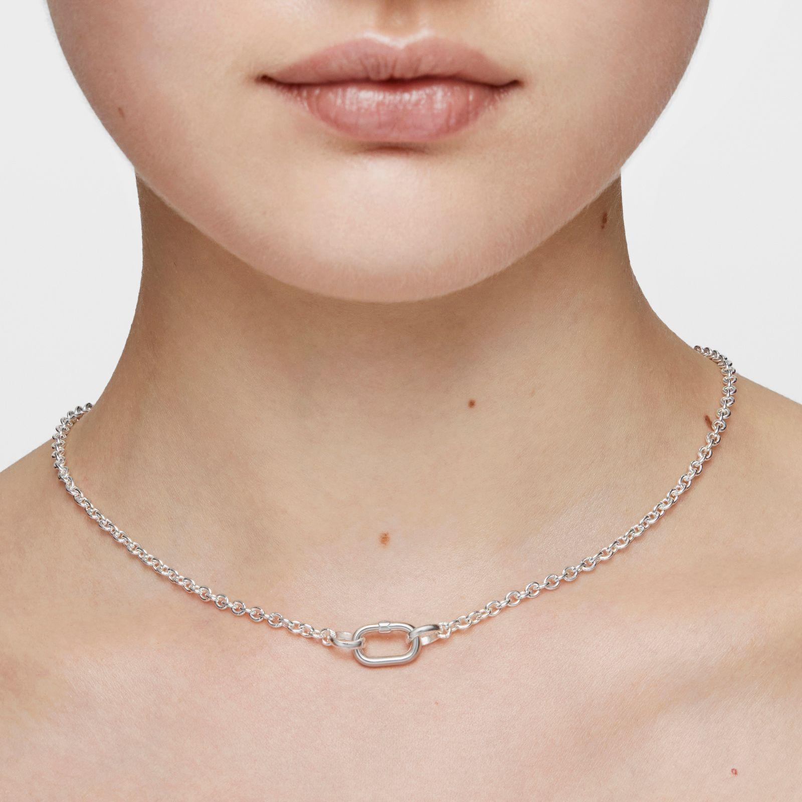 Colgante pequeño de plata Hold Oval-6