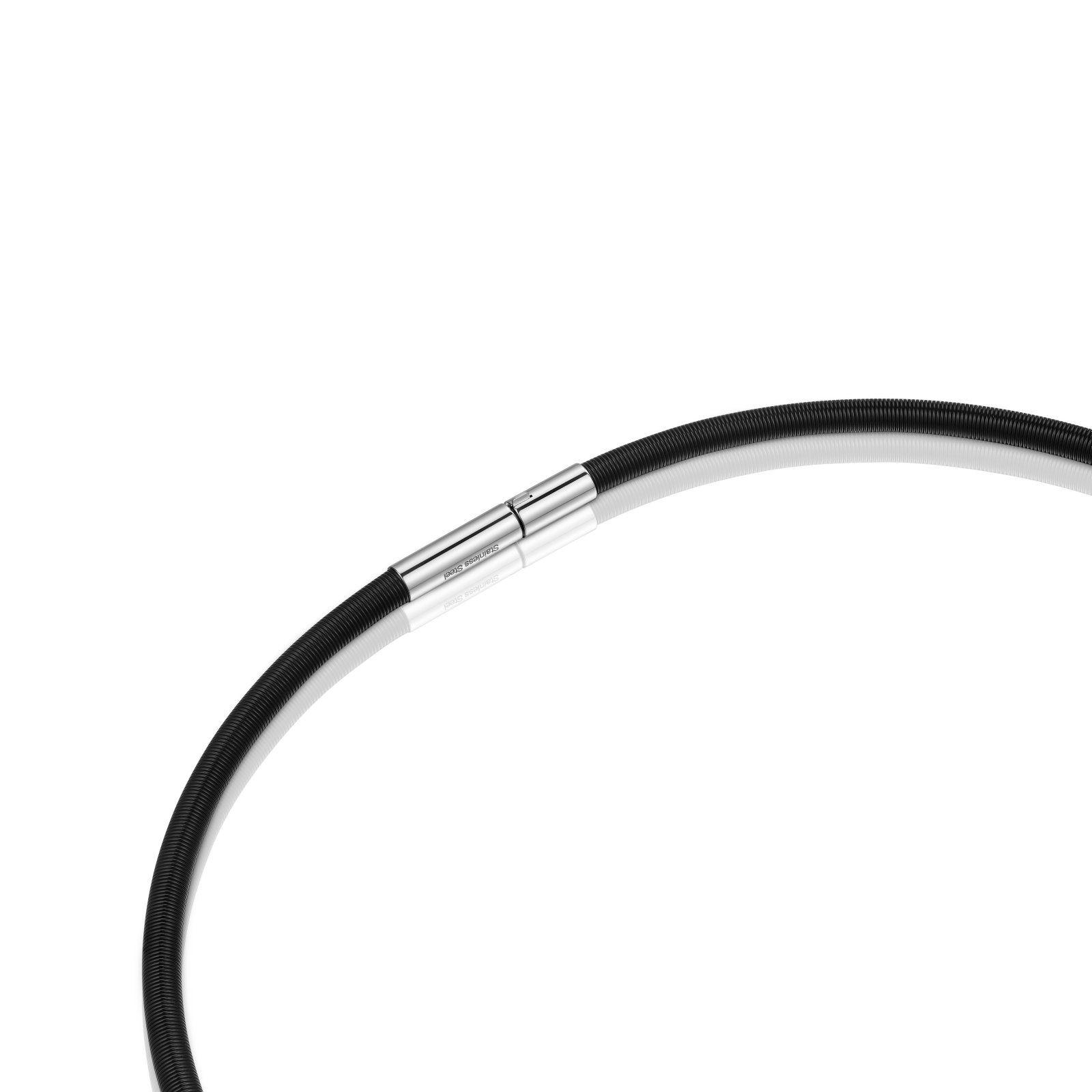 Collar de acero IP negro 4 mm Mesh Tube-2