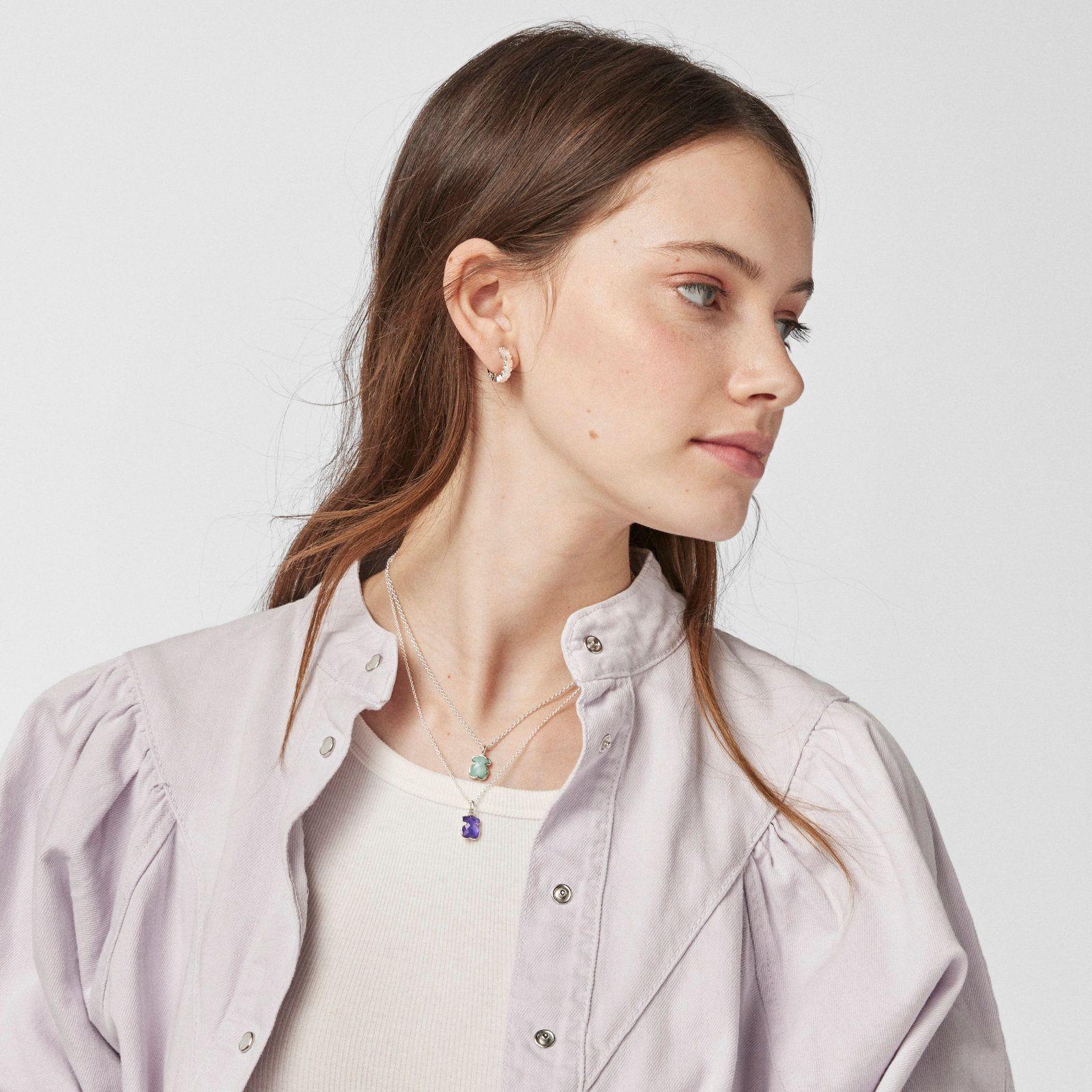 Pendientes aro de plata Puppies-5