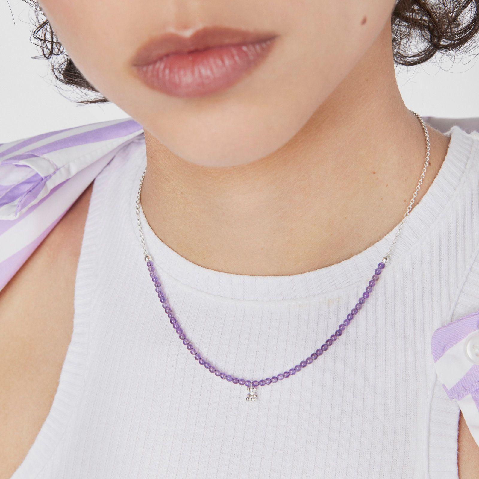Collar de plata y amatista Bold Bear Tous-4