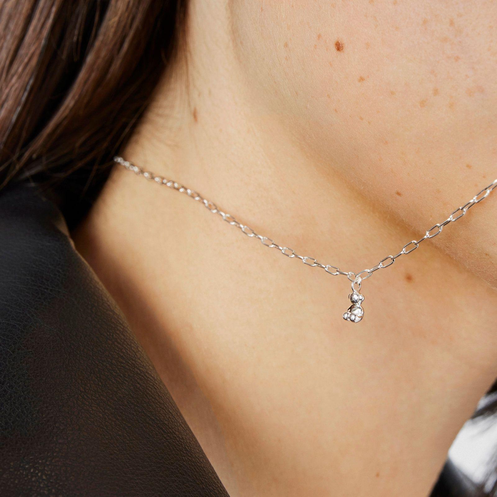 Collar de plata con anillas ovales Bold Bear Tous-6
