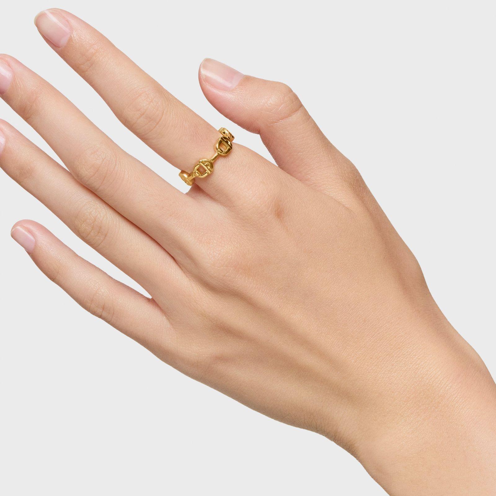 Anillo logo con baño de oro 18 kt sobre plata TOUS MANIFESTO-5