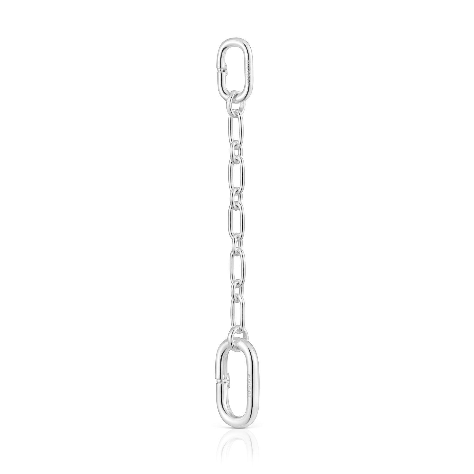Colgante cadena de plata y anilla Hold Oval-2