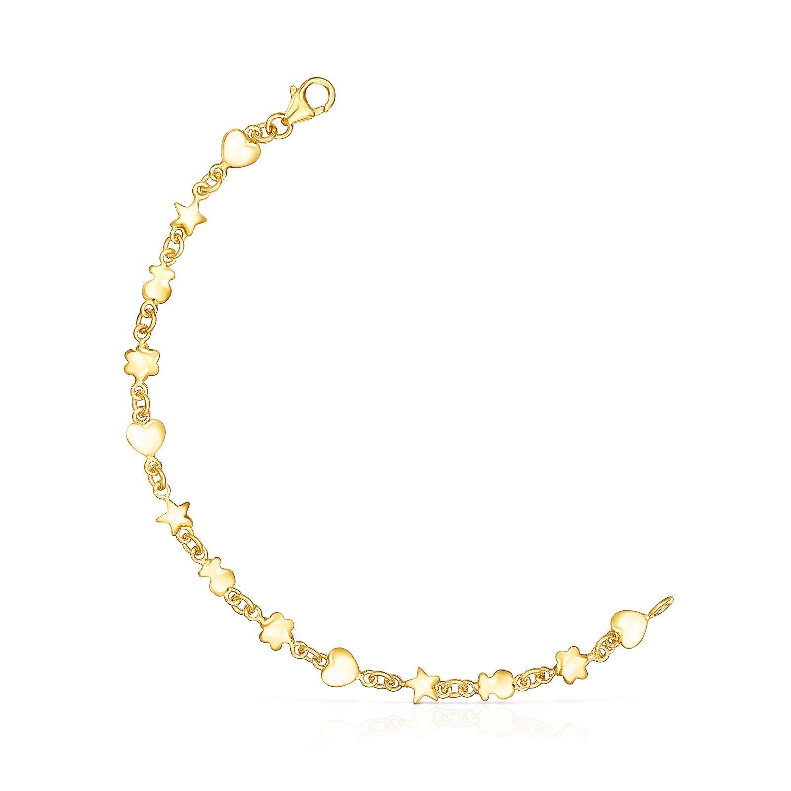 Pulsera Mini Icons de plata vermeil-0