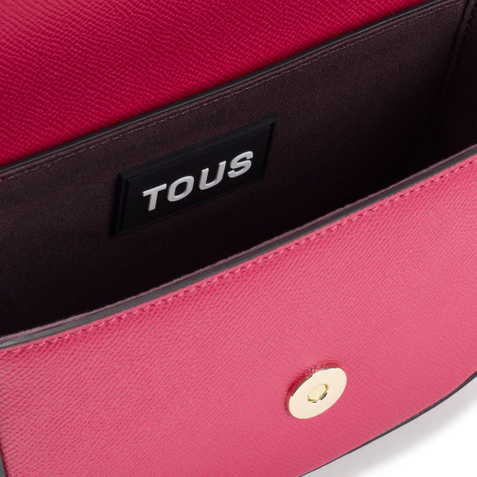 Mini bandolera medialuna fucsia TOUS Brenda-2