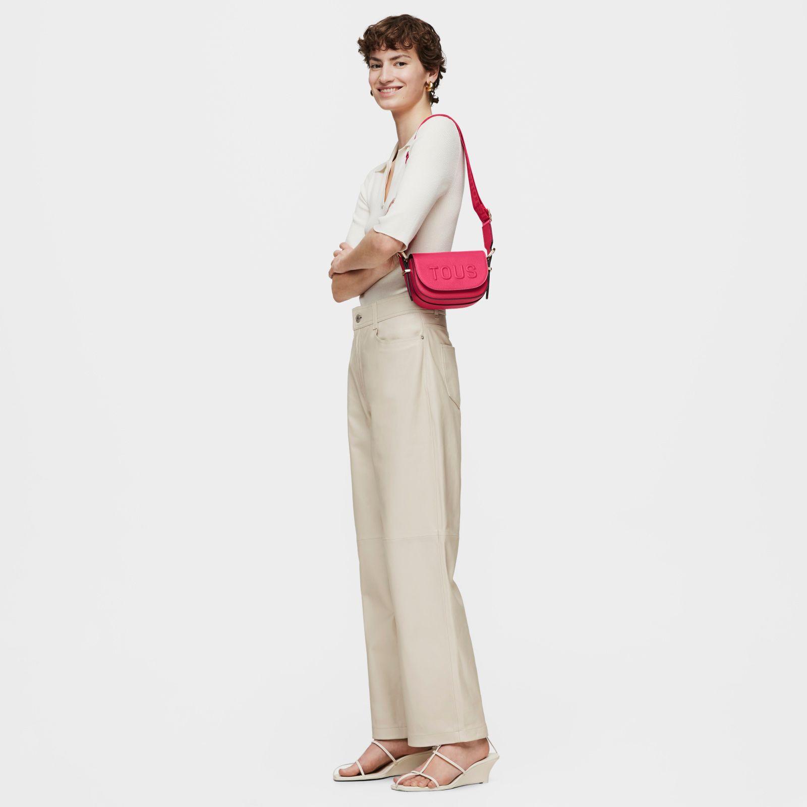 Mini bandolera medialuna fucsia TOUS Brenda-5