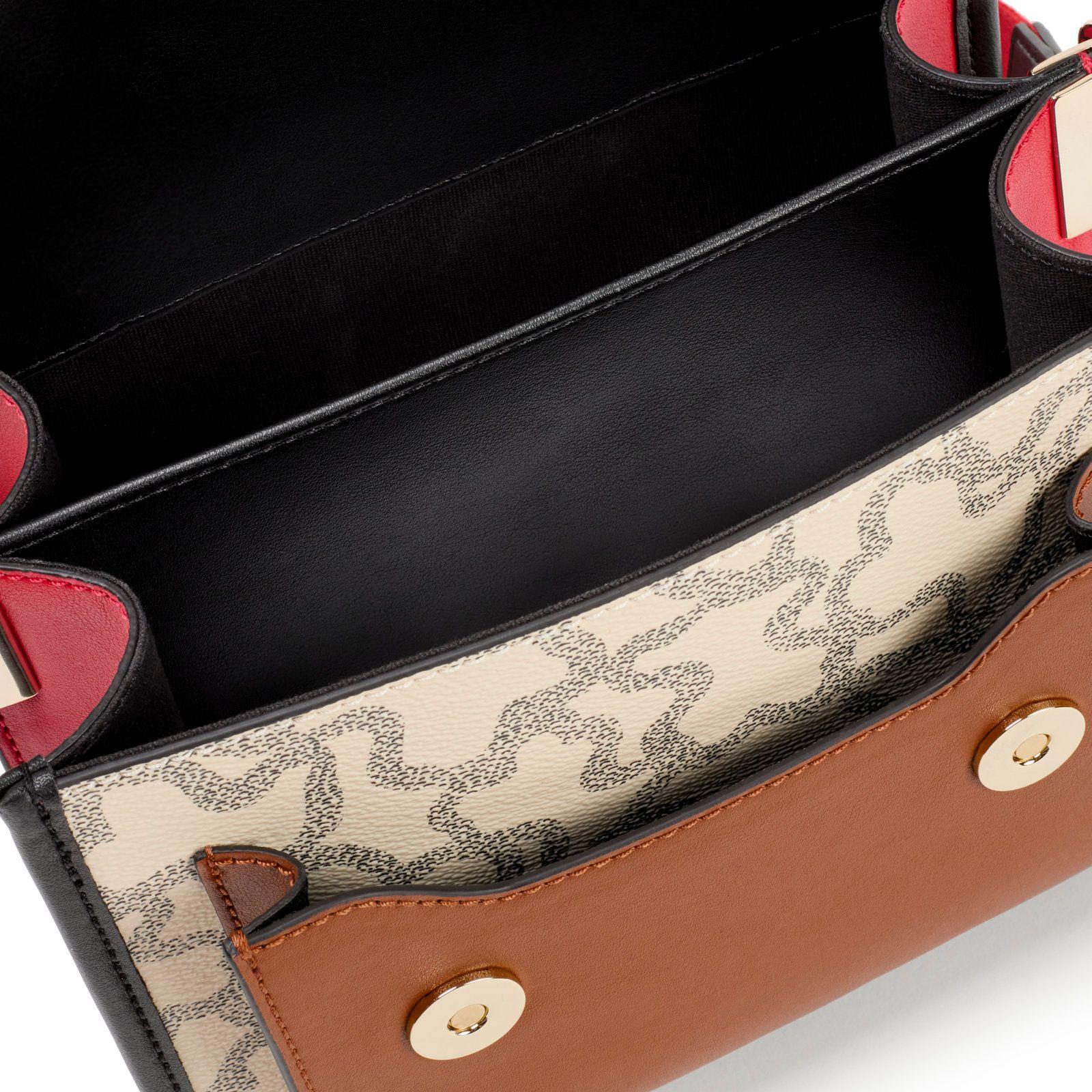 Bandolera pequeña Audree negra y beige Kaos Icon Tous-2