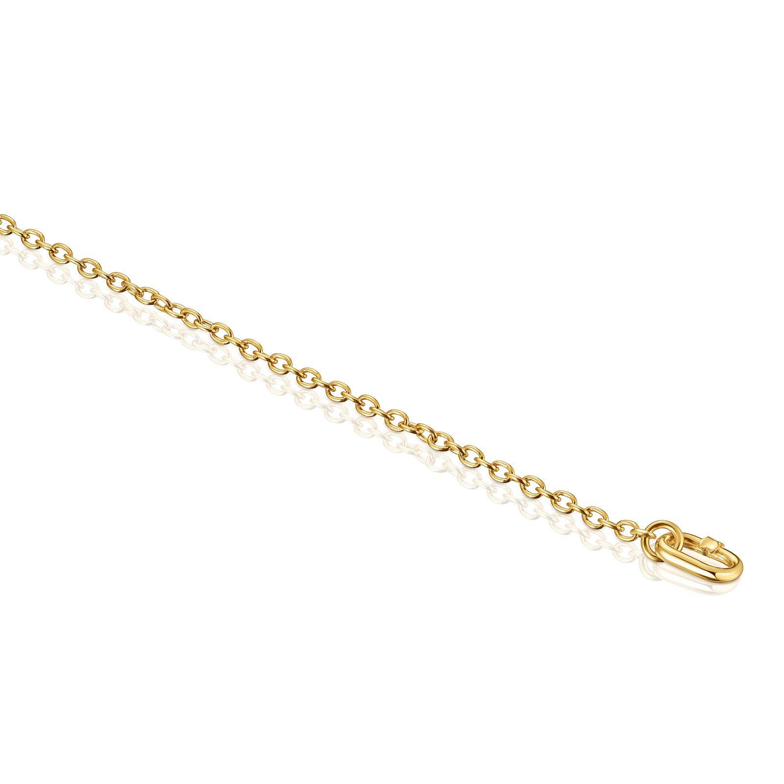 Pulsera cadena gruesa de oro Hold Oval-2