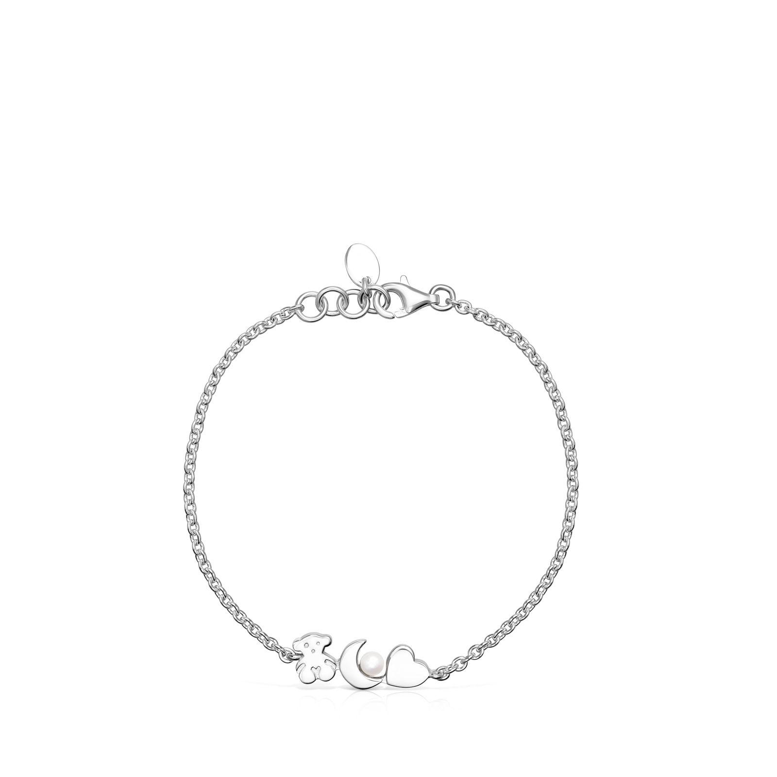 Pulsera Nocturne de Plata con Perla Tous-2