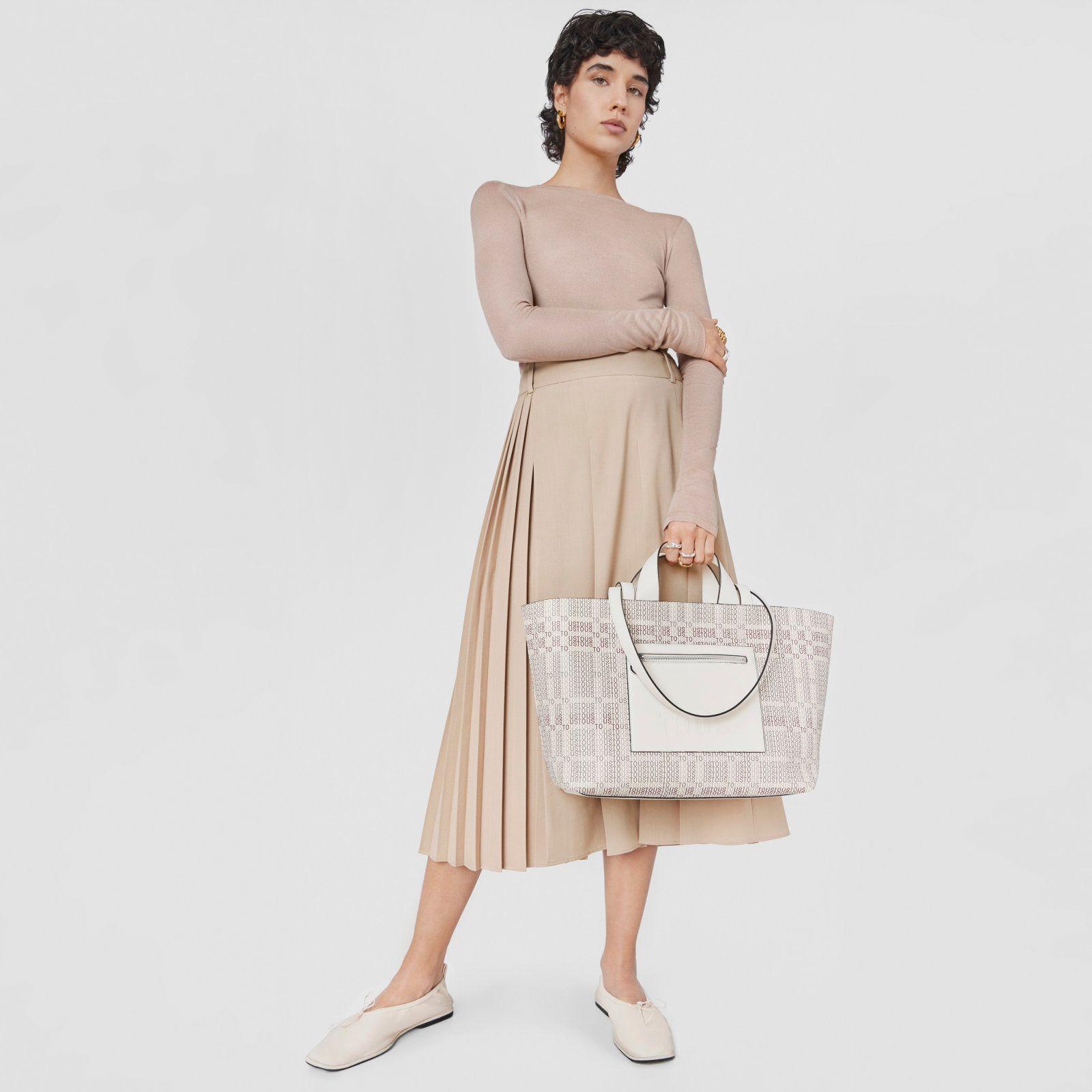 Capazo mediano beige TOUS Cecilia-4