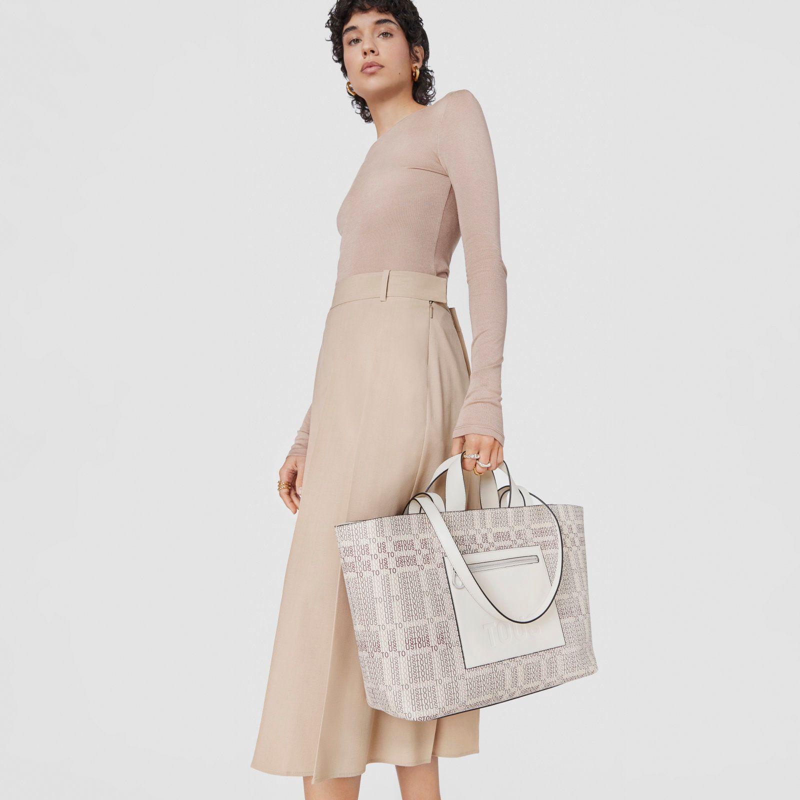 Capazo mediano beige TOUS Cecilia-7