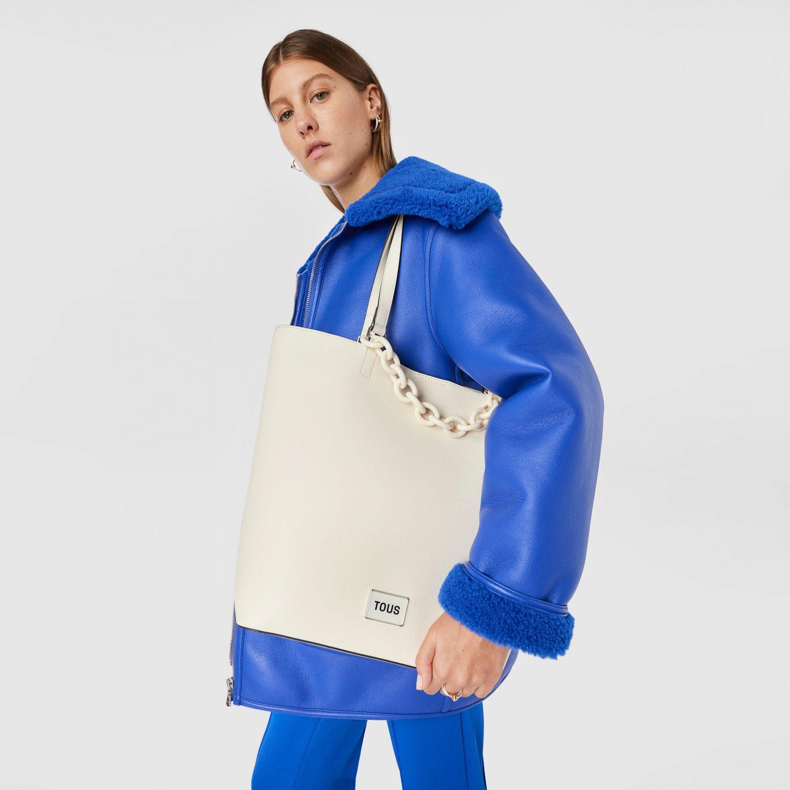 Bolso Shopping grande beige Sylvia Tous-4