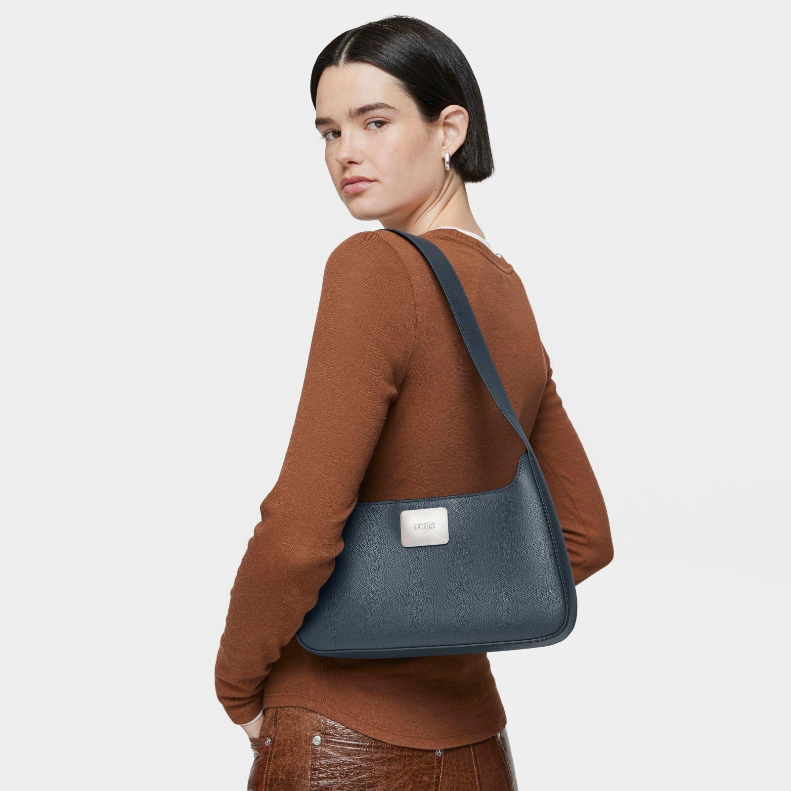 Bolso de hombro gris oscuro TOUS Lucia-4