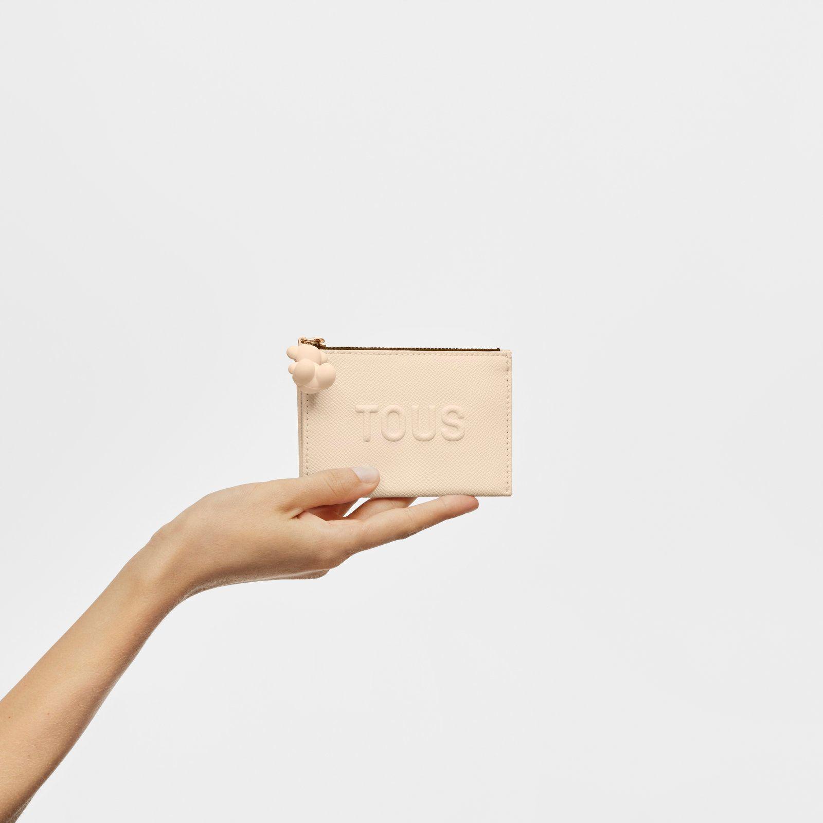 Monedero tarjetero beige TOUS La Rue New-3
