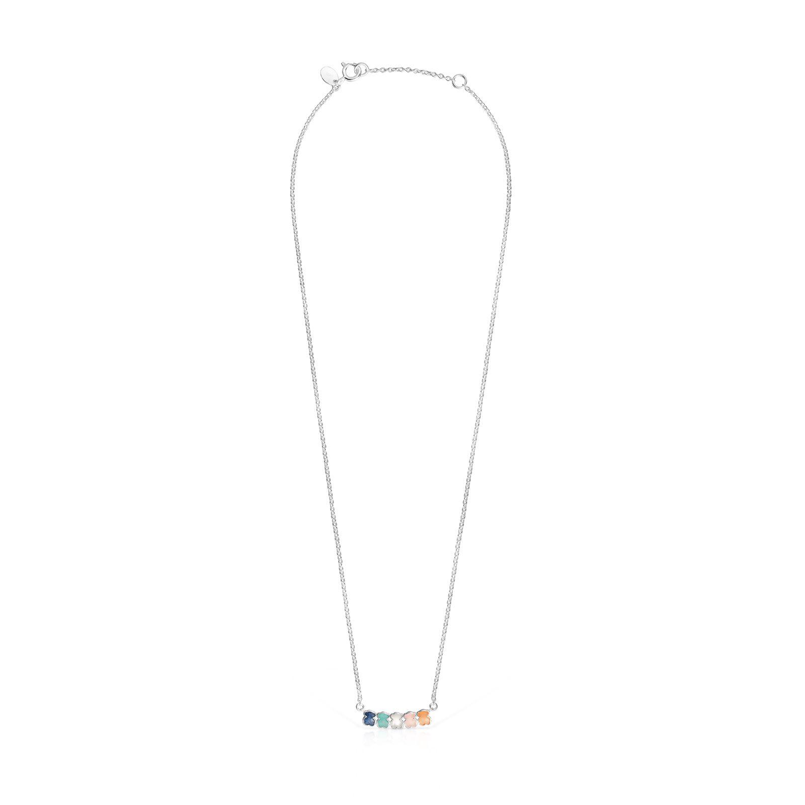 Collar Tous Mini Color de Plata con Gemas Tous-1