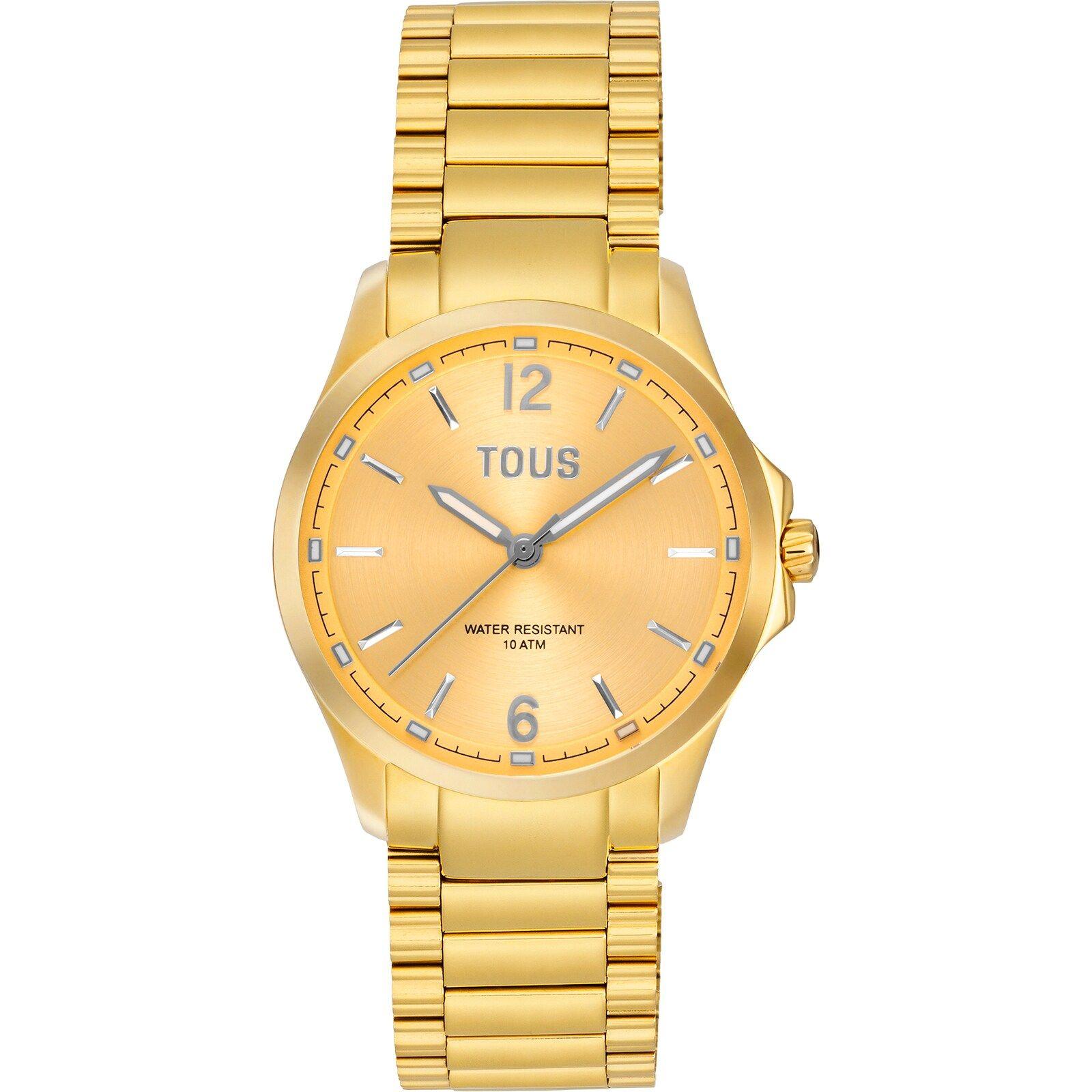 Reloj analógico con brazalete de acero dorado DRIVE NEW-0