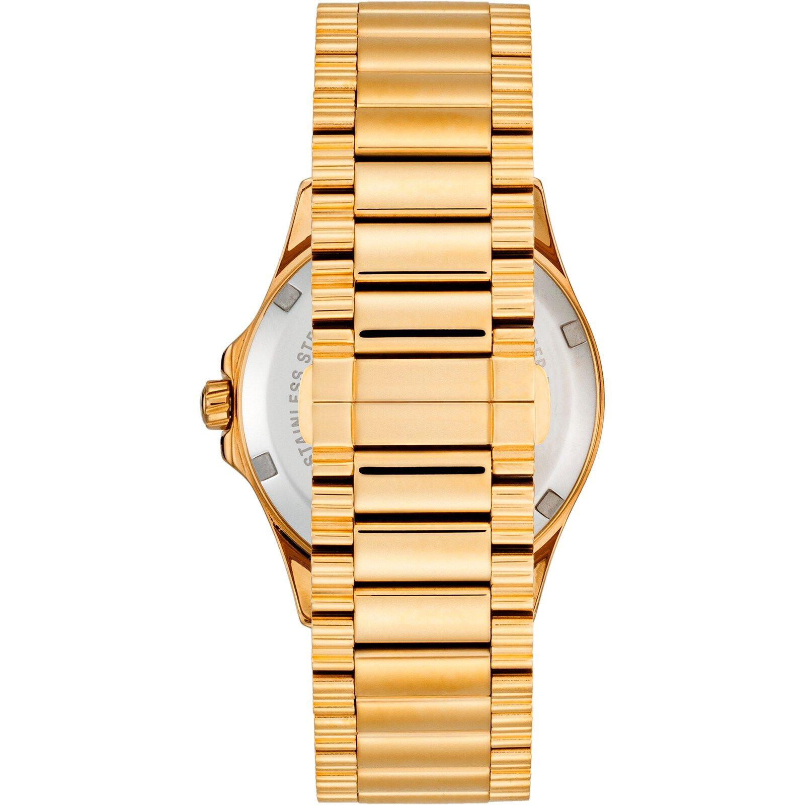 Reloj analógico con brazalete de acero dorado DRIVE NEW-2