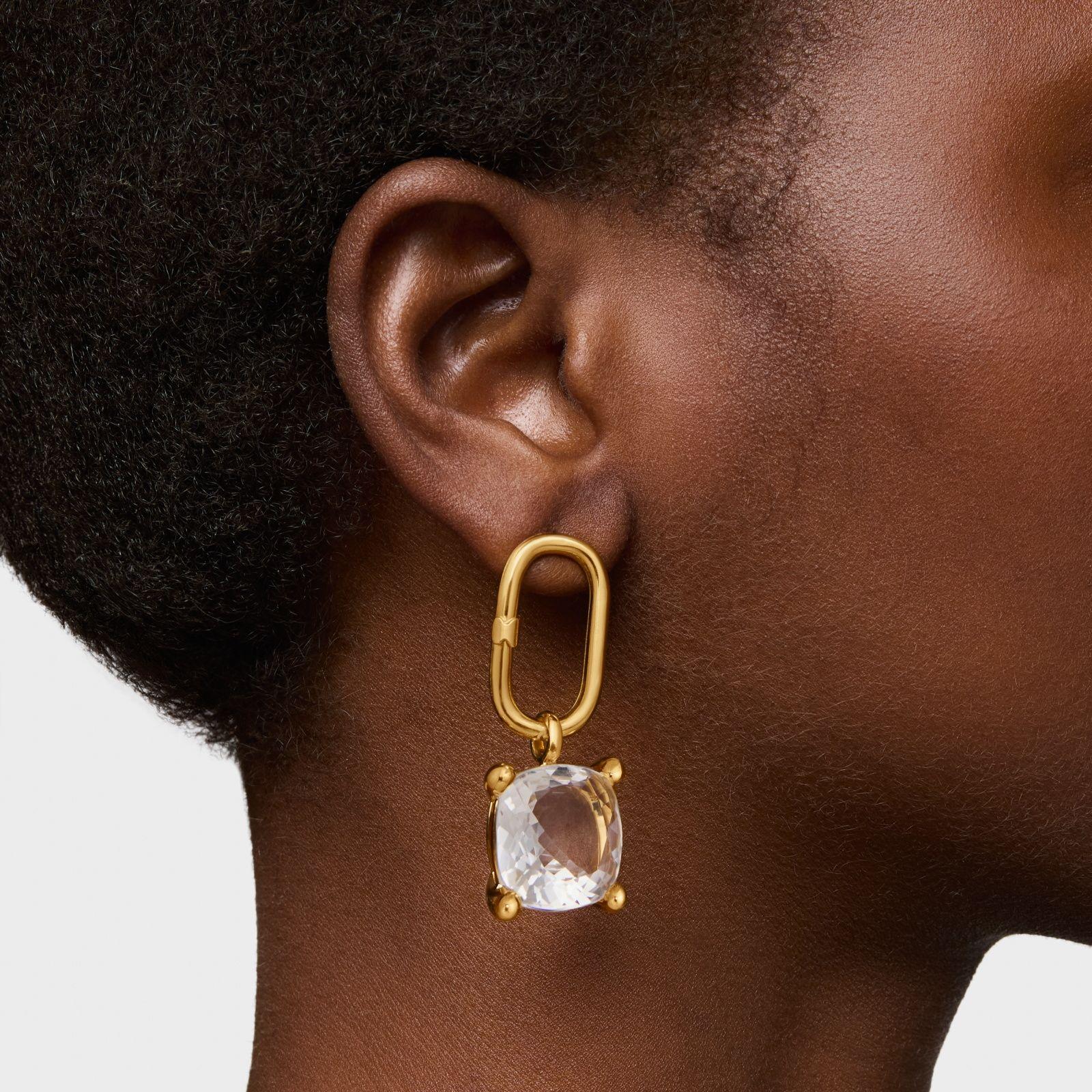 Colgante grande con baño de oro 18 kt sobre plata-4