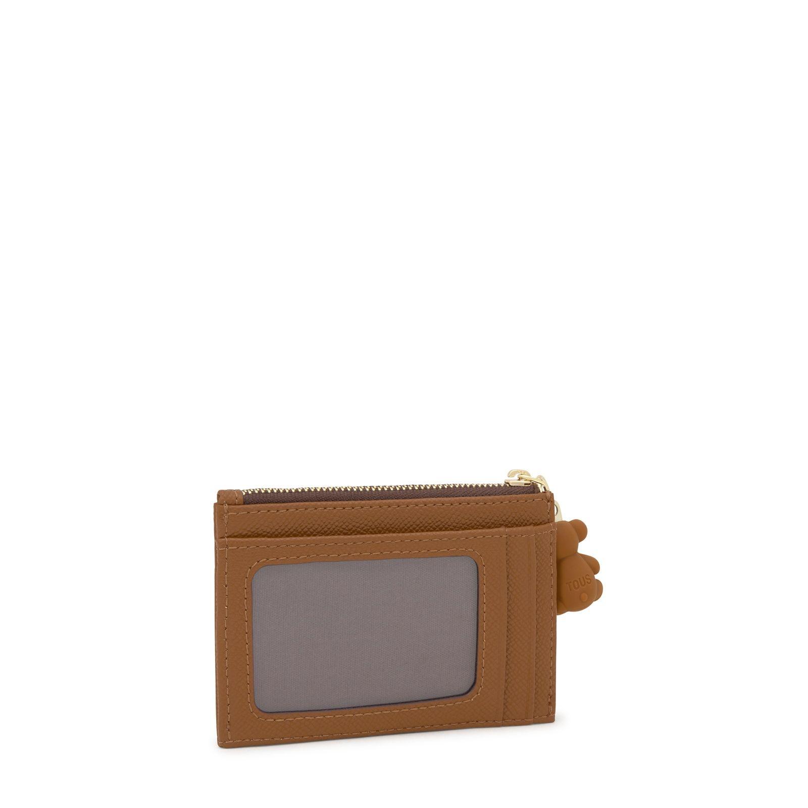Monedero tarjetero camel TOUS Brenda-1