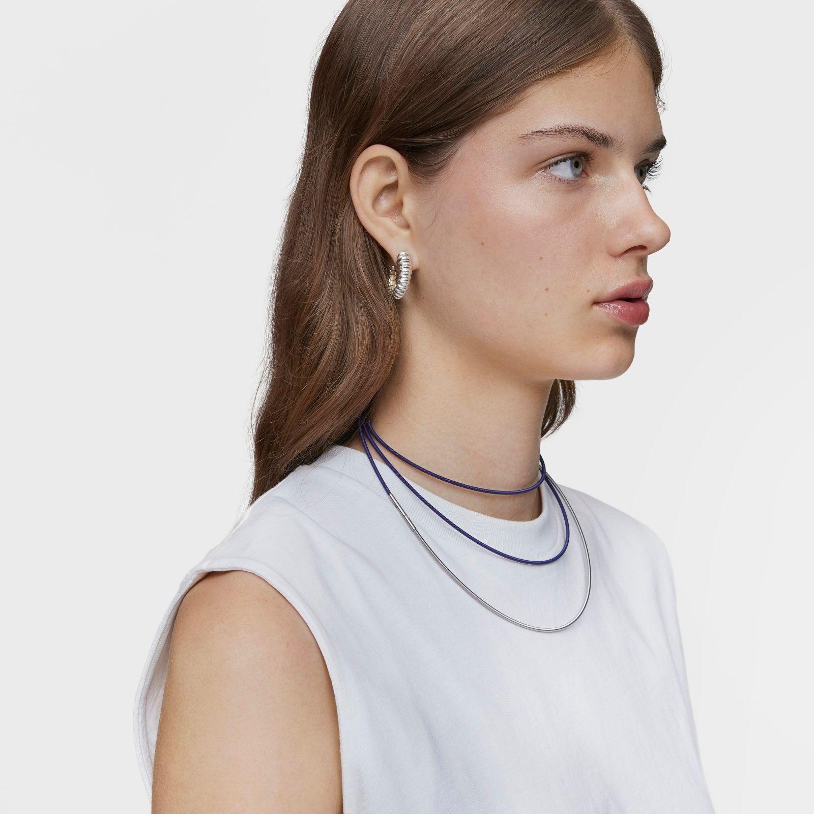 Collar de acero IP lila 2 mm Mesh Tube-3