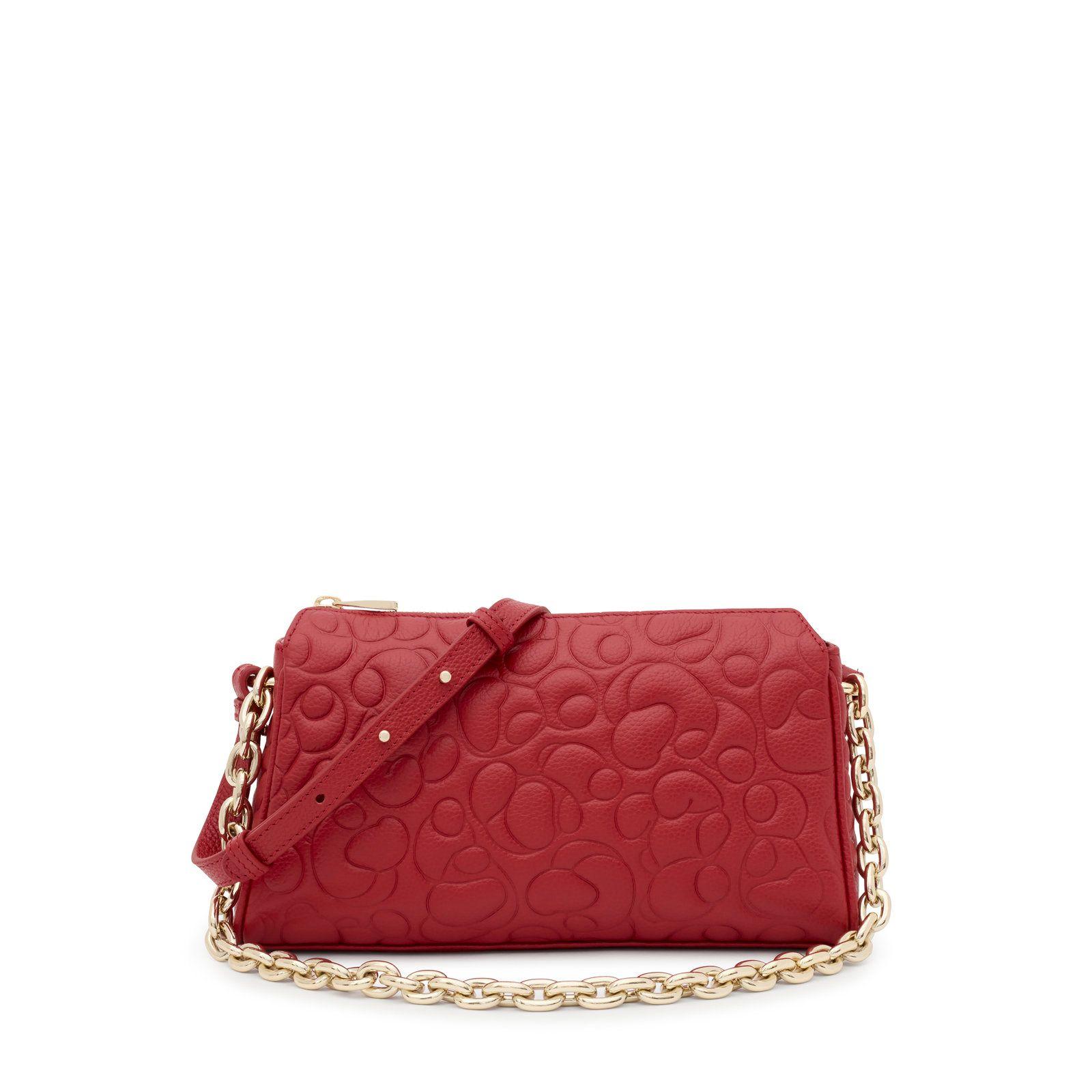 Bandolera grande de piel roja TOUS Greta-0