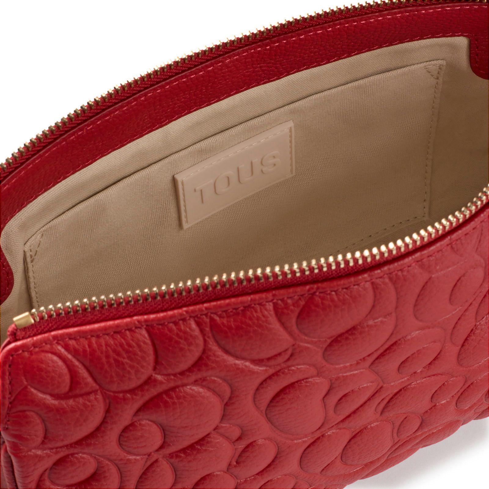 Bandolera grande de piel roja TOUS Greta-2