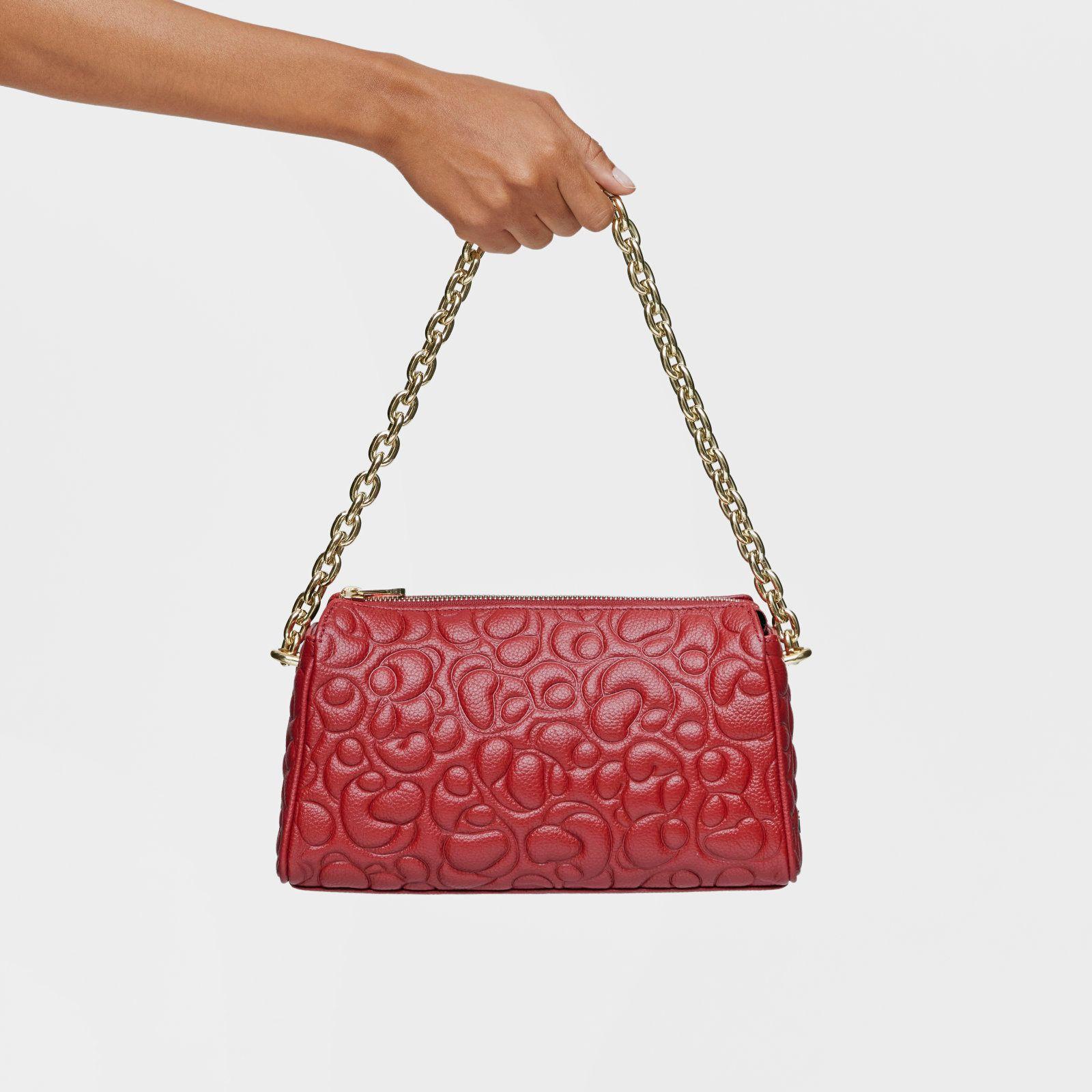 Bandolera grande de piel roja TOUS Greta-6