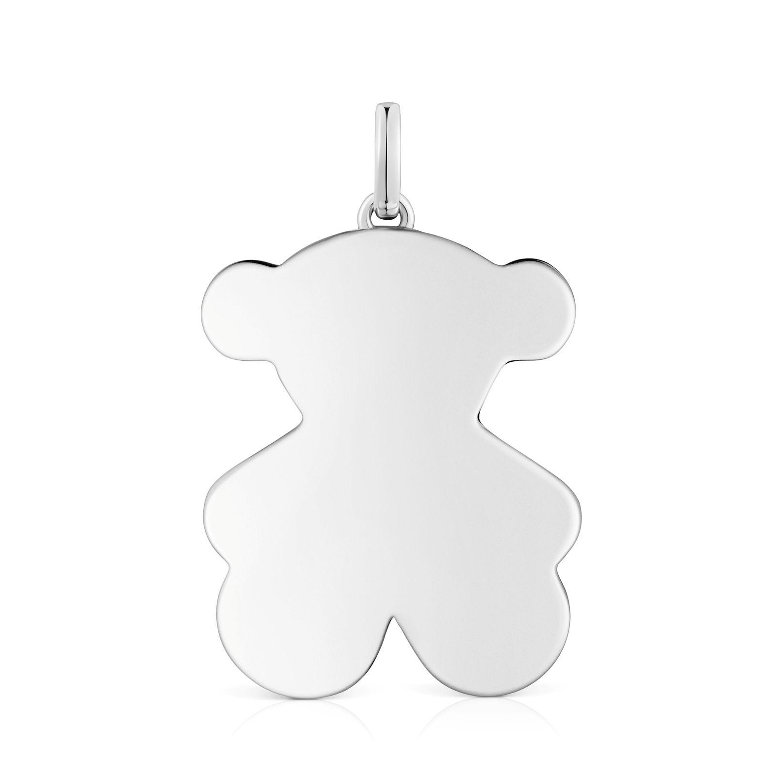 Colgante mediano oso de plata 29 mm Sweet Dolls-0