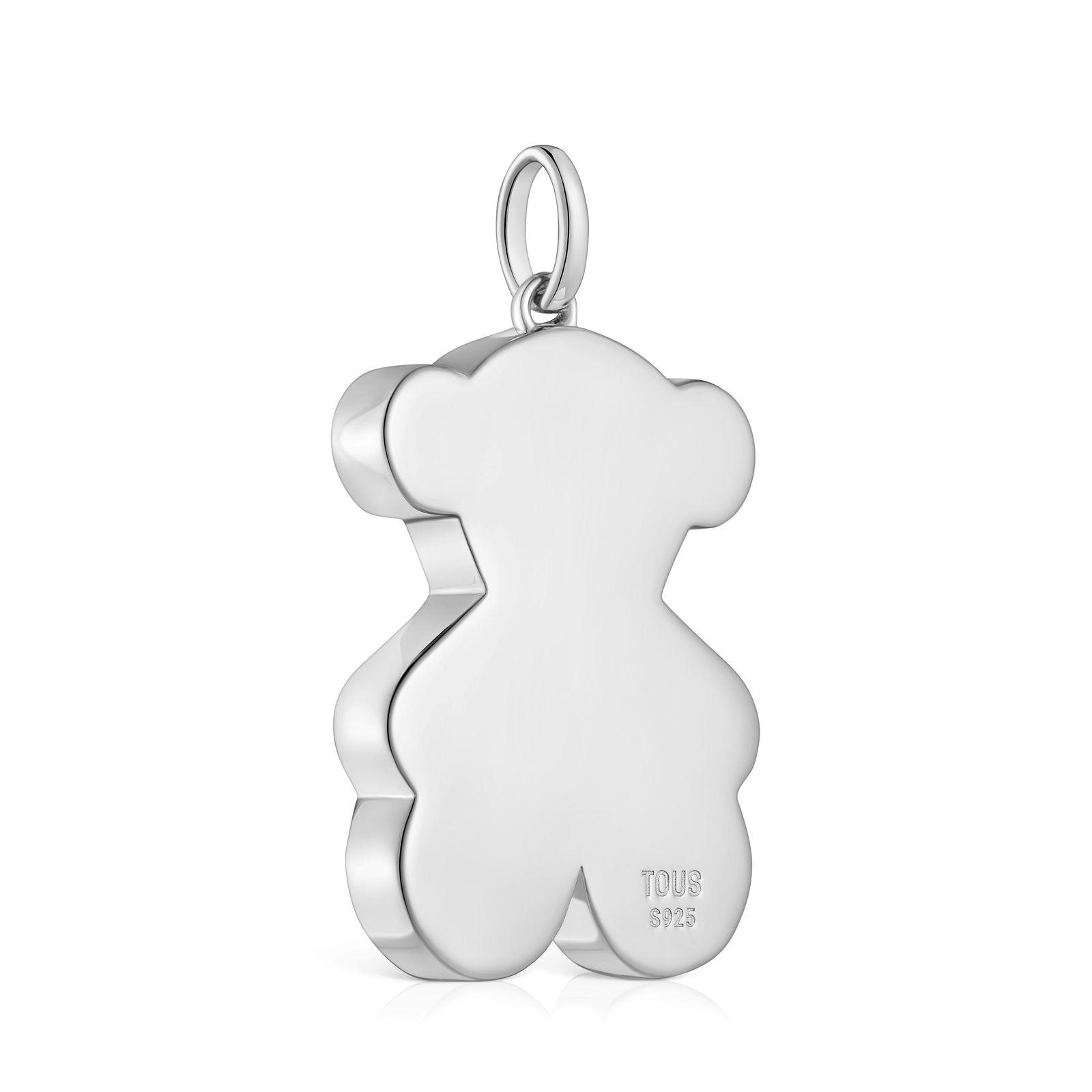 Colgante mediano oso de plata 29 mm Sweet Dolls-2