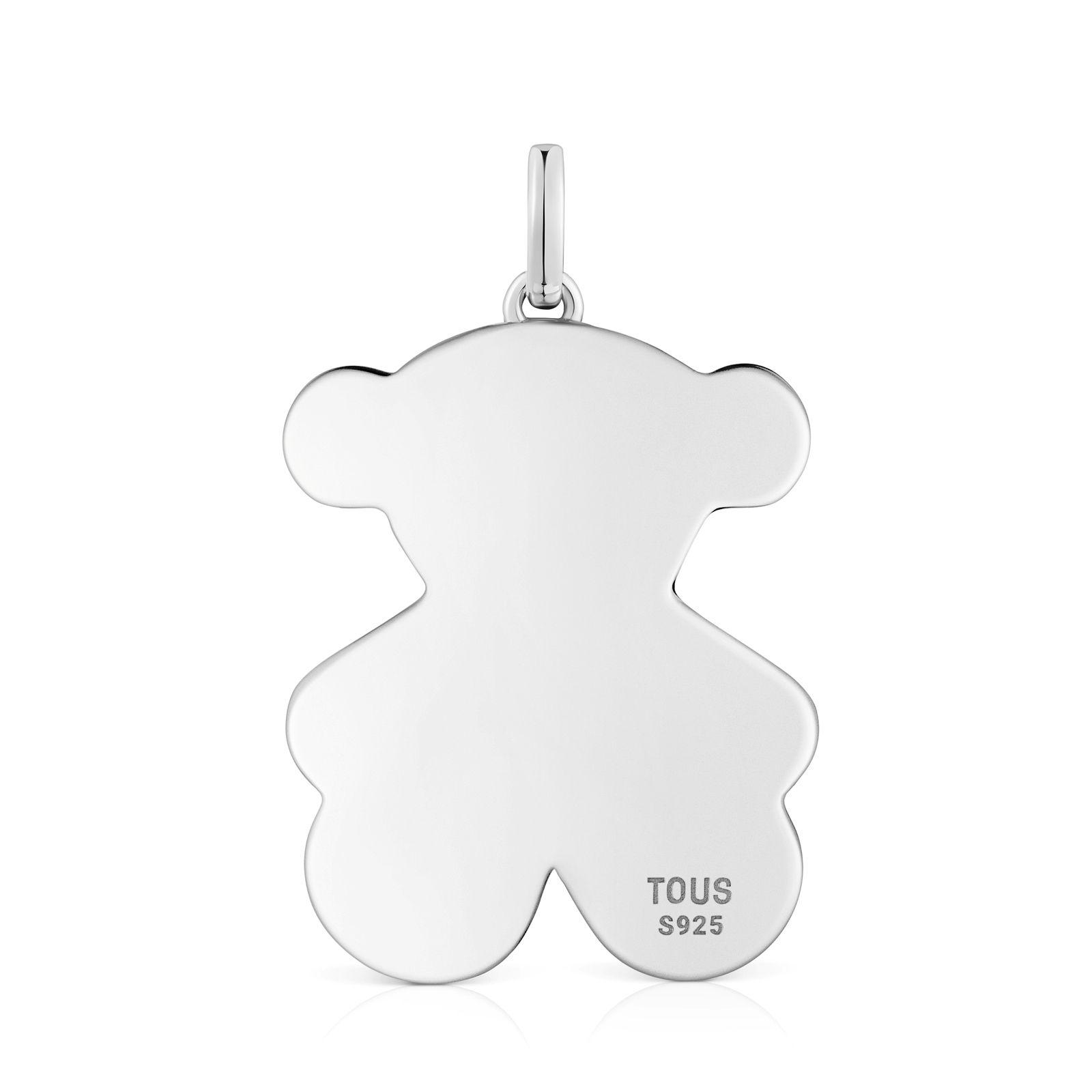 Colgante mediano oso de plata 29 mm Sweet Dolls-3