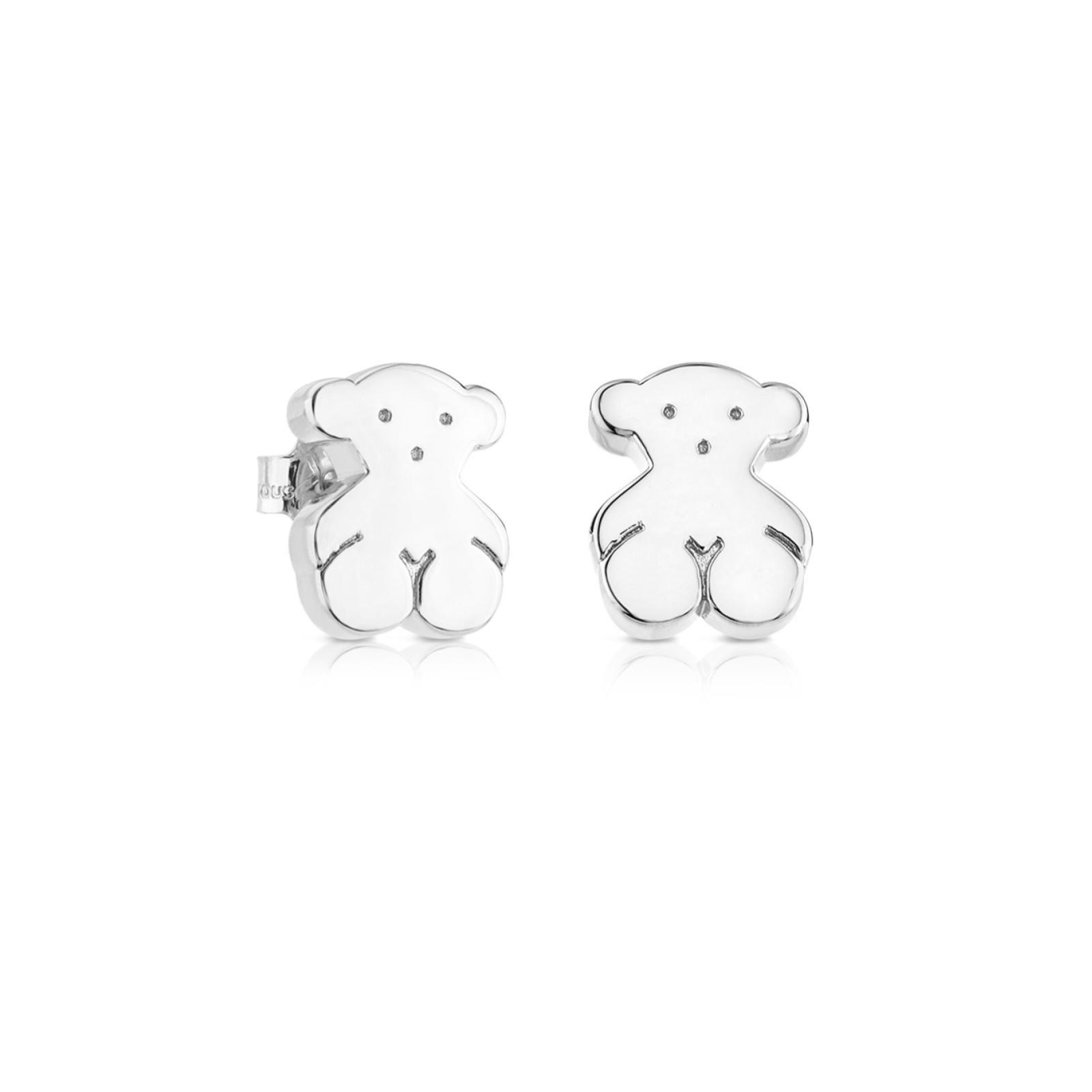 Aros Sweet Dolls oso de plata Tous-0