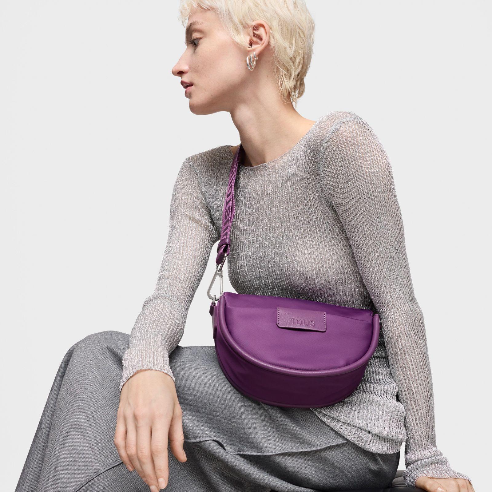 Bandolera mediana morada TOUS Miranda Soft New-5