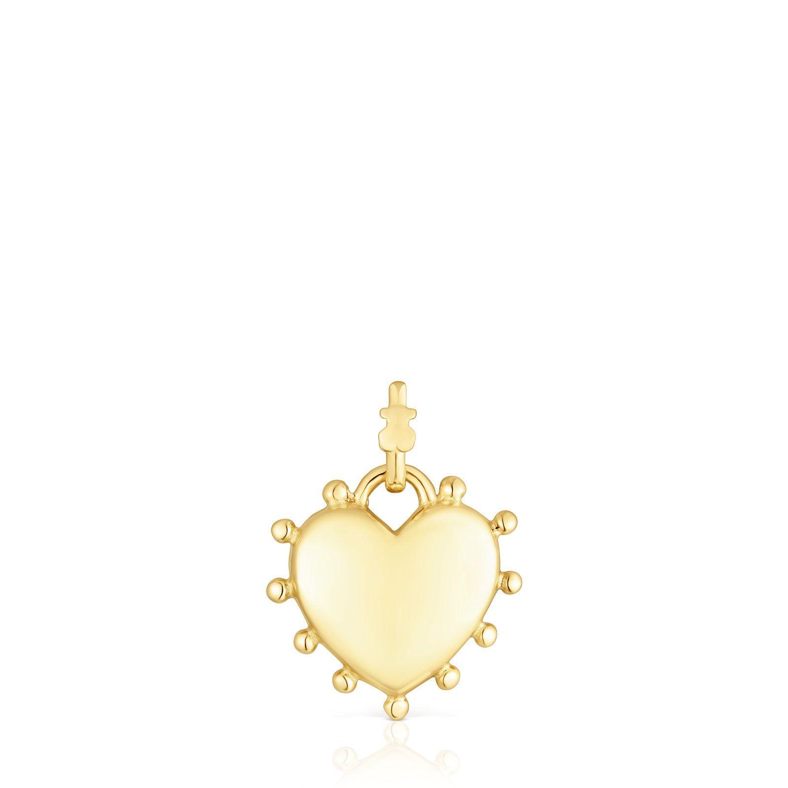 Colgante de plata vermeil corazón San Valentín Tous-0
