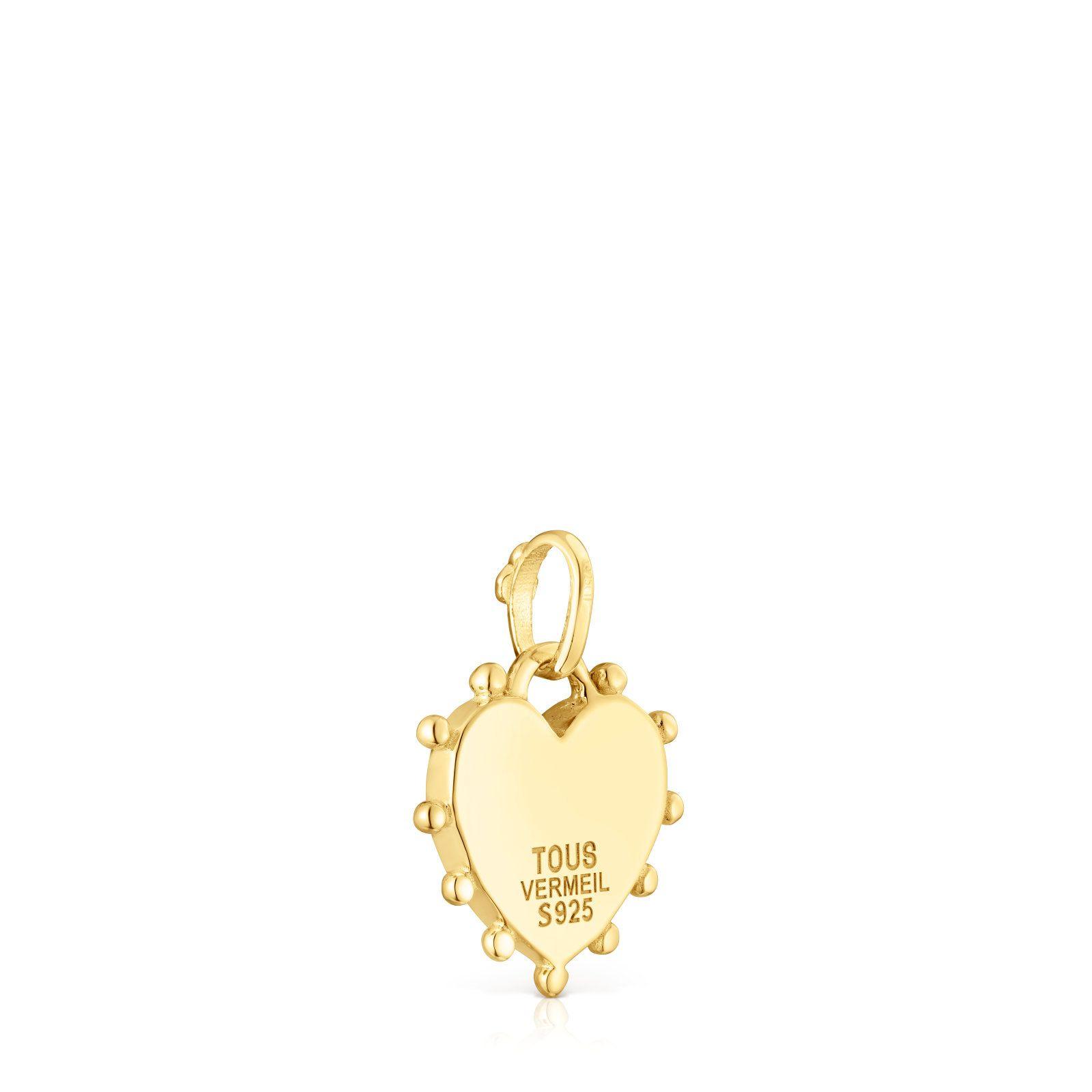 Colgante de plata vermeil corazón San Valentín Tous-2
