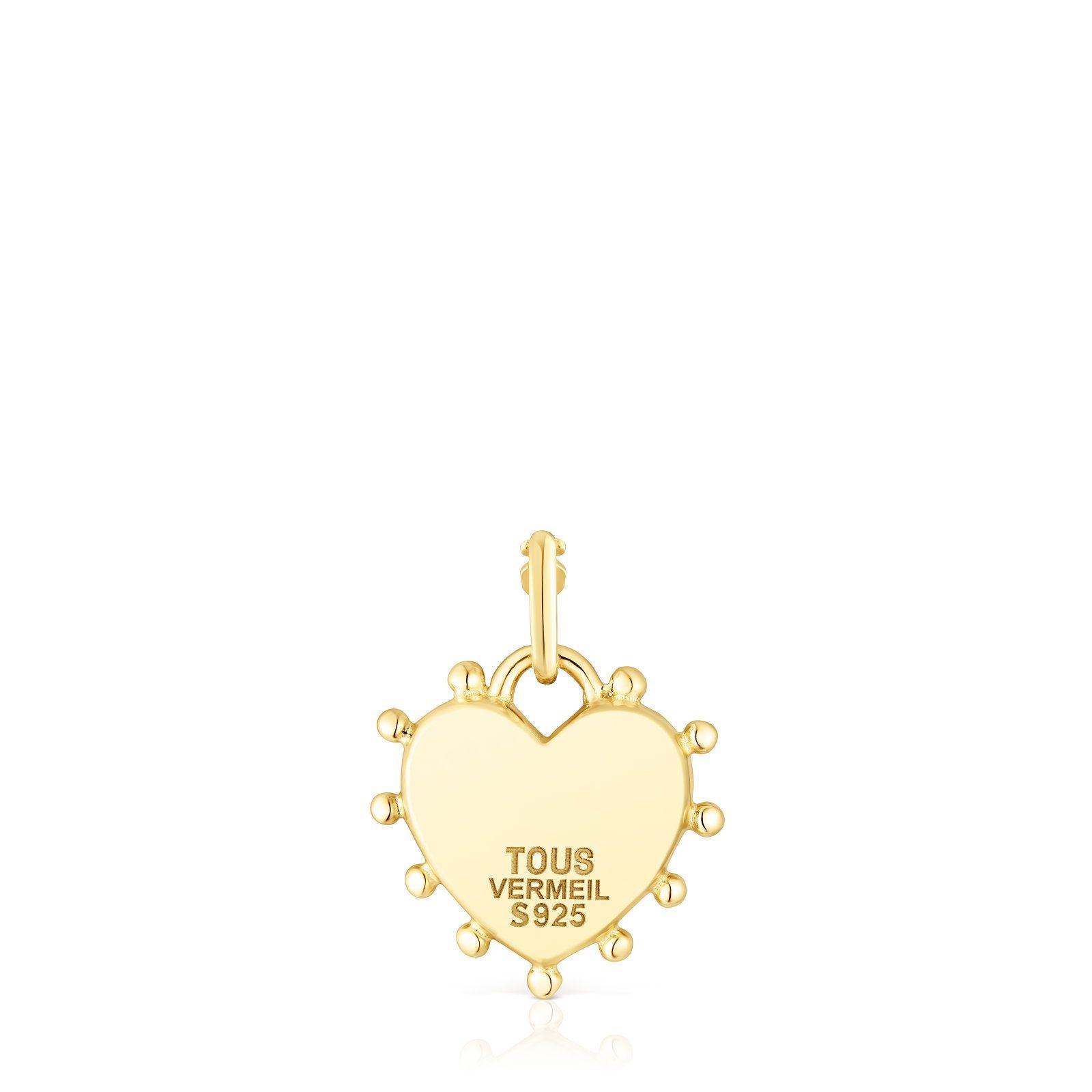 Colgante de plata vermeil corazón San Valentín Tous-3