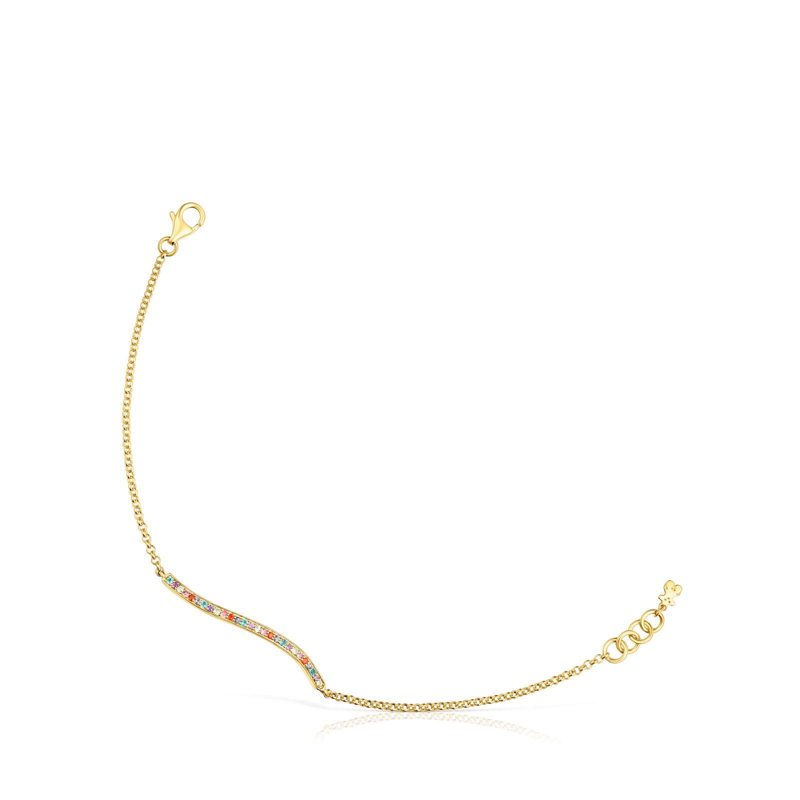 Pulsera de plata vermeil y gemas Vibrant Colors Tous-0