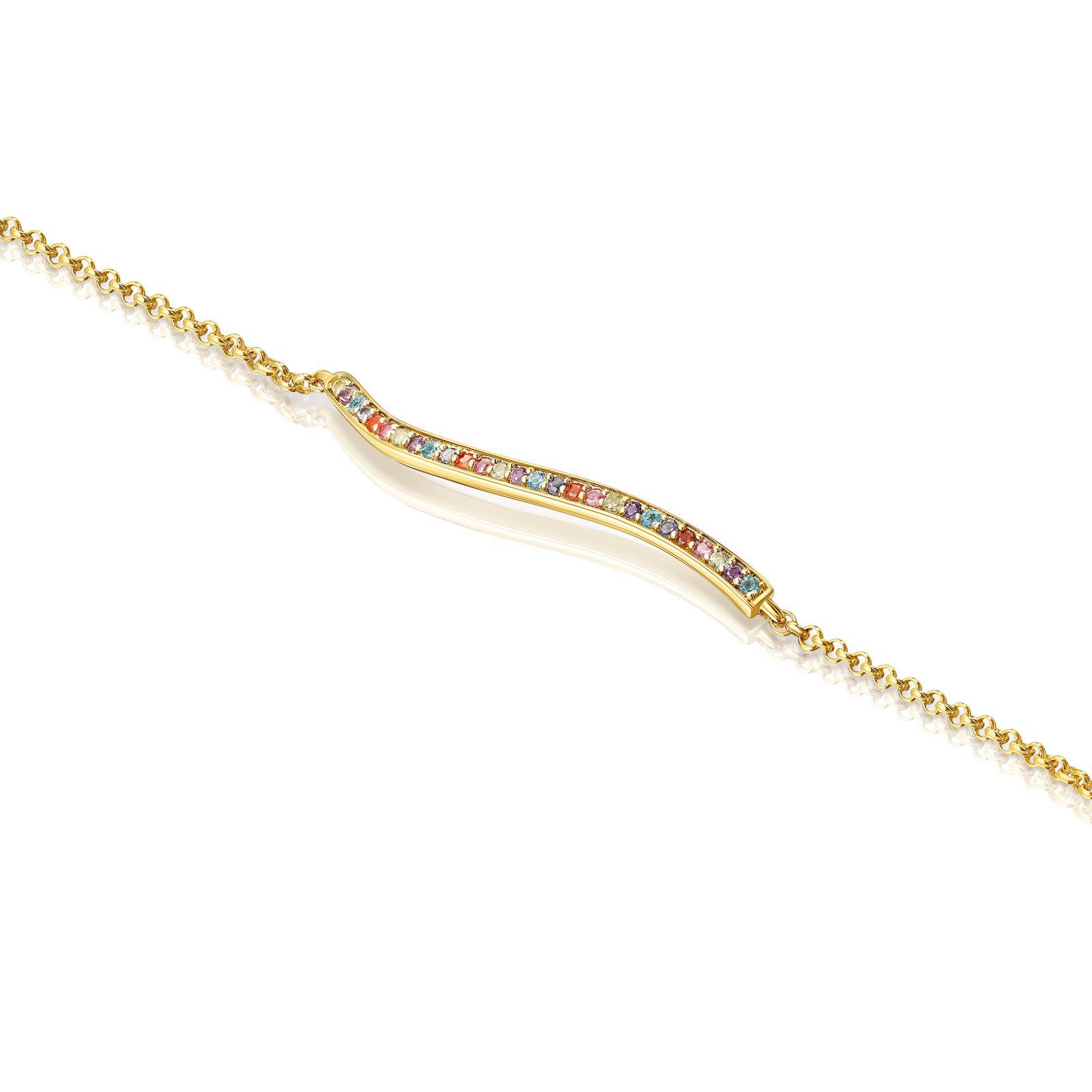 Pulsera de plata vermeil y gemas Vibrant Colors Tous-2