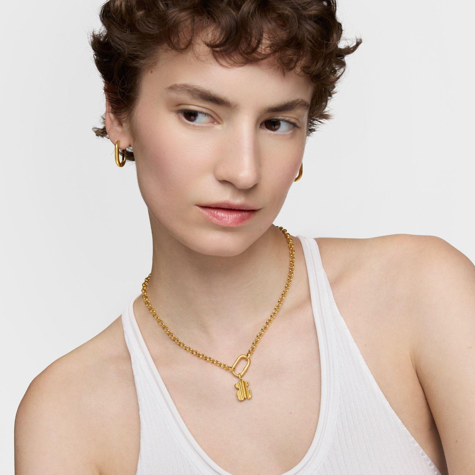 Colgante con baño de oro 18 kt sobre plata TOUS Sweet 40s-6