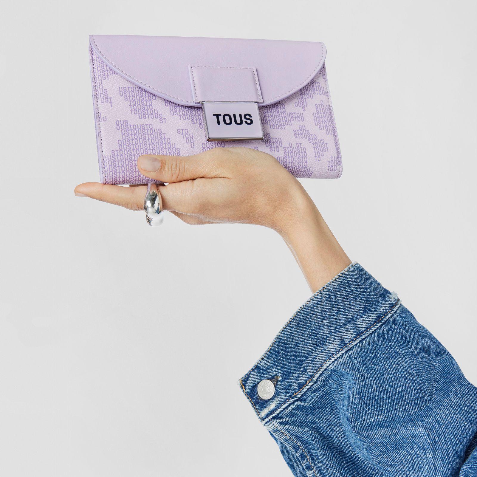 Billetera Flap malva Kaos Pix Tous-5