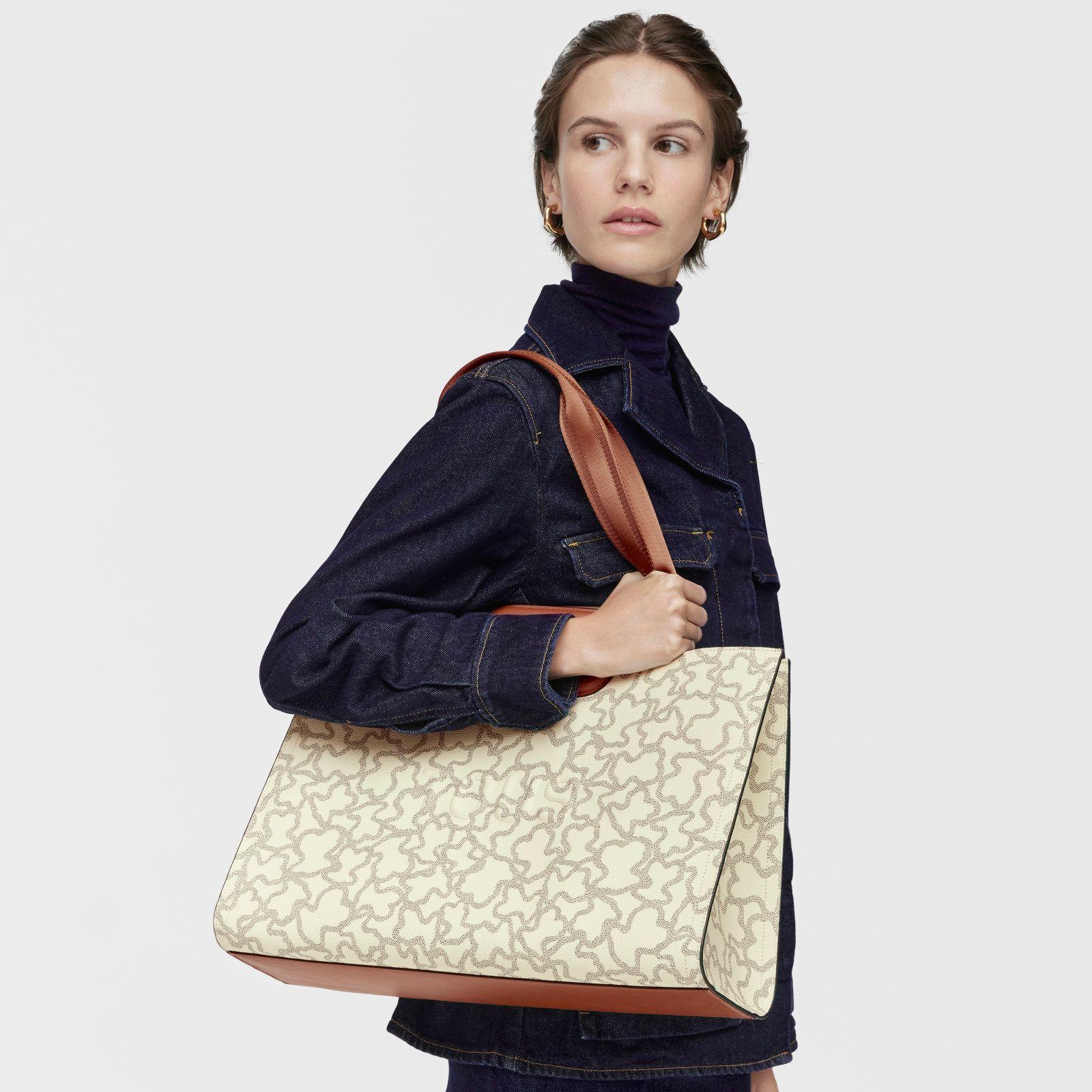 Shopper grande Amaya beige Kaos Icon-4