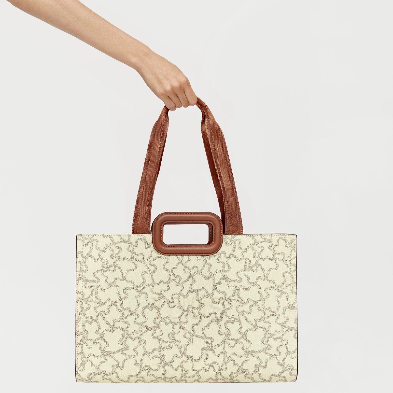 Shopper grande Amaya beige Kaos Icon-5