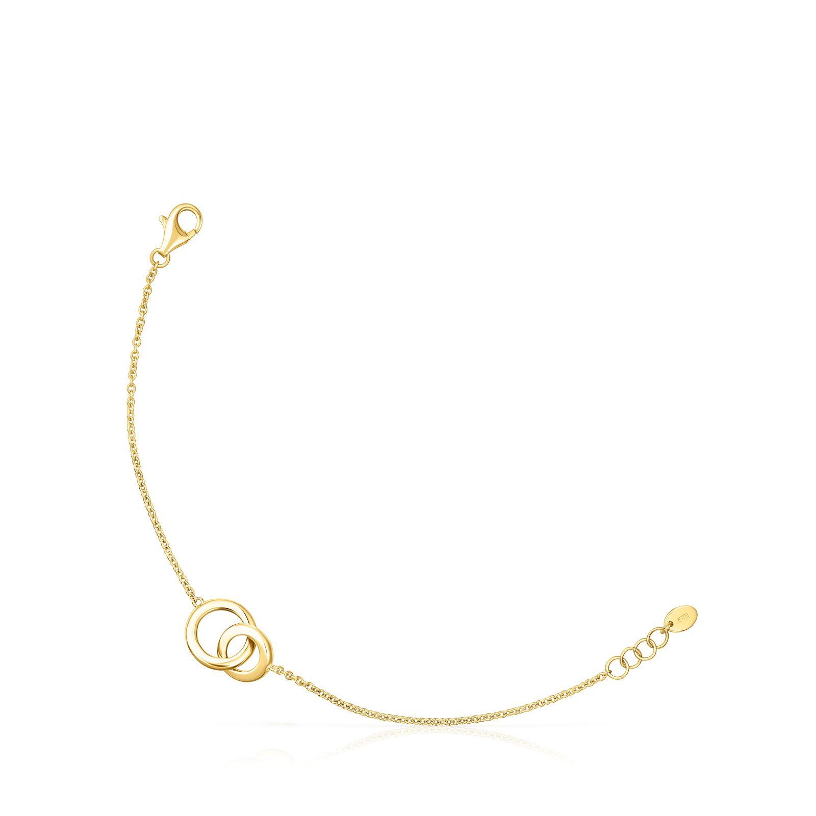 Pulsera con baño de oro 18 kt sobre plata TOUS Fellow-0