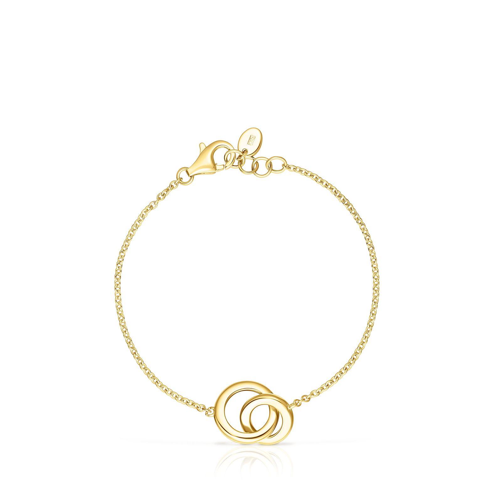 Pulsera con baño de oro 18 kt sobre plata TOUS Fellow-1