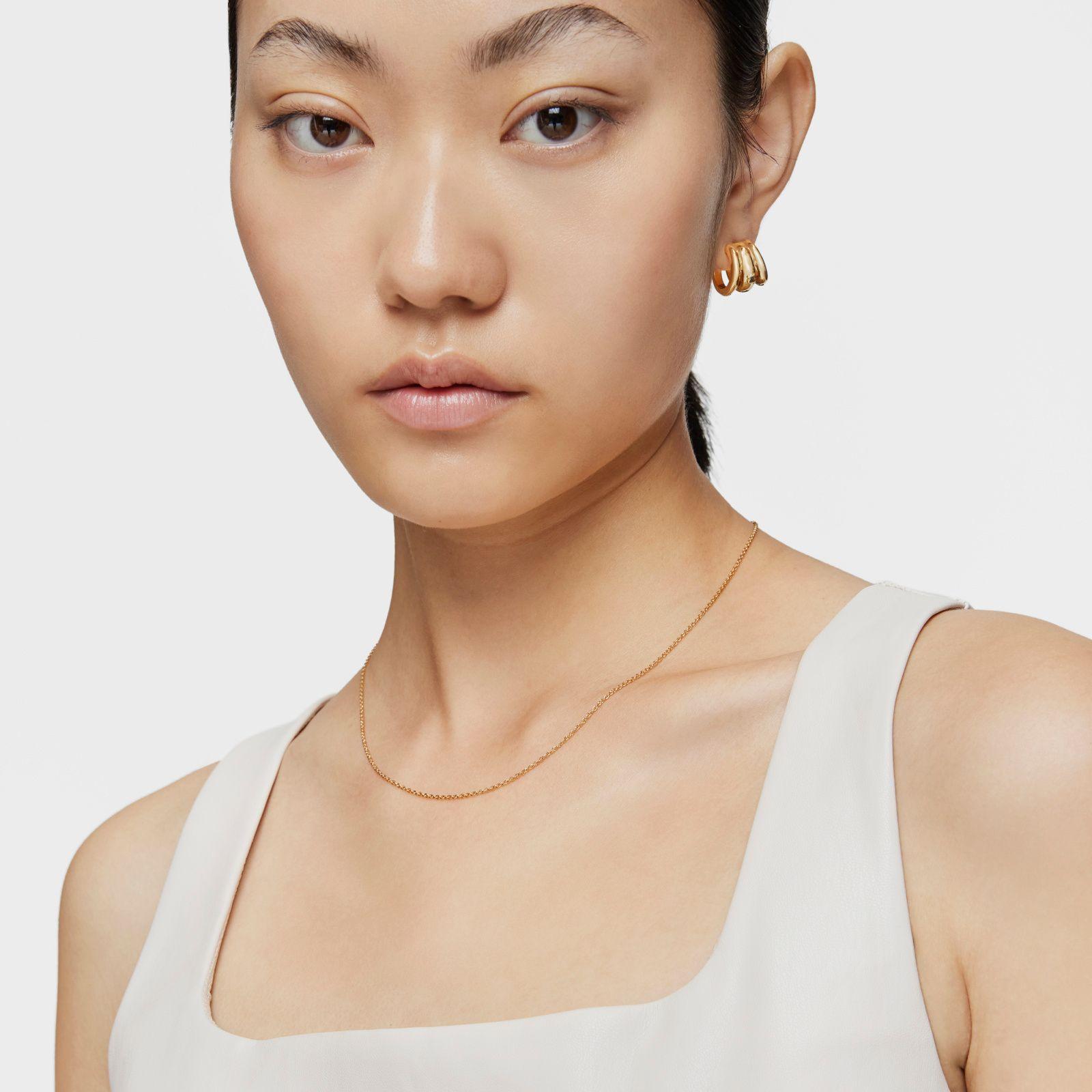 Gargantilla de baño de oro de 18 kt sobre plata 50 cm TOUS Basics-3