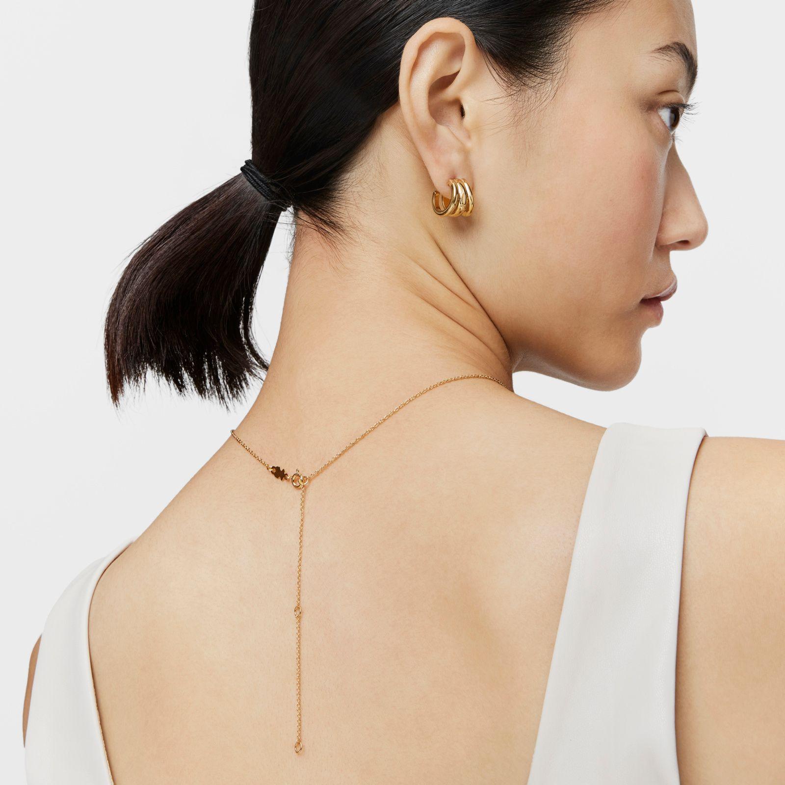 Gargantilla de baño de oro de 18 kt sobre plata 50 cm TOUS Basics-4