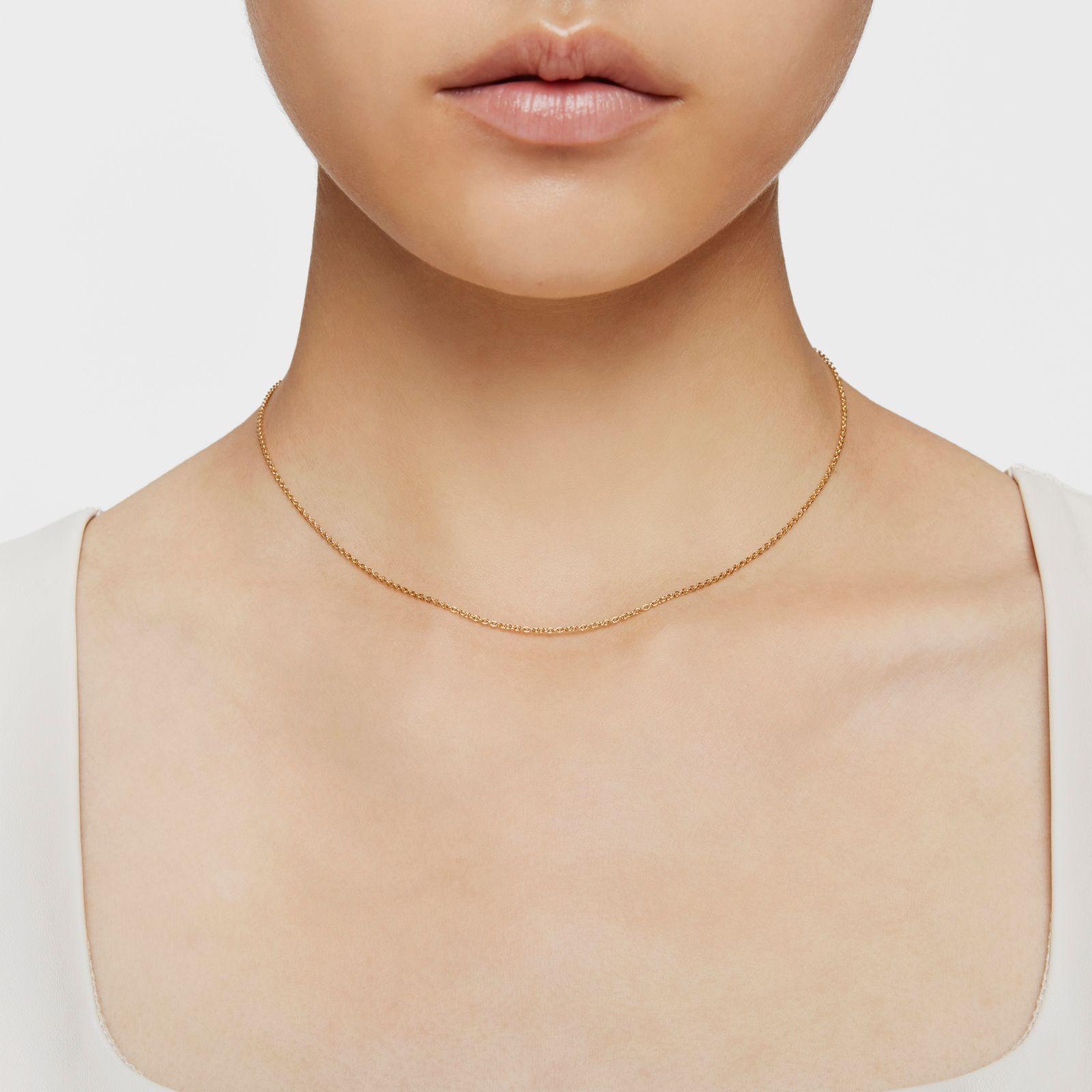 Gargantilla de baño de oro de 18 kt sobre plata 50 cm TOUS Basics-5